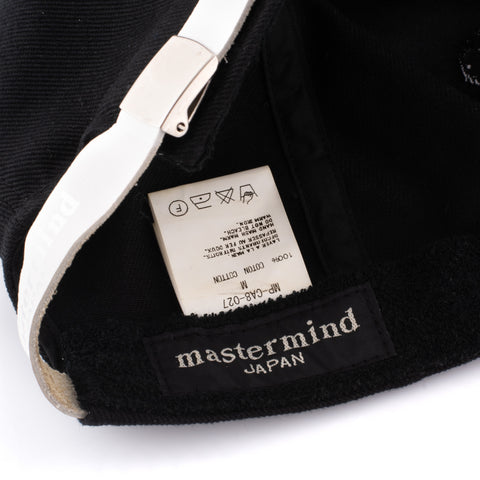 MASTERMIND JAPAN Black Cotton Skull & Union Jack Motif Embroidery Cap Size M