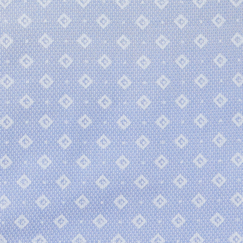 MATTABISCH by Kiton Handmade Blue Rhombus Dot Shirt 40 NEW US 15.75 Slim Fit