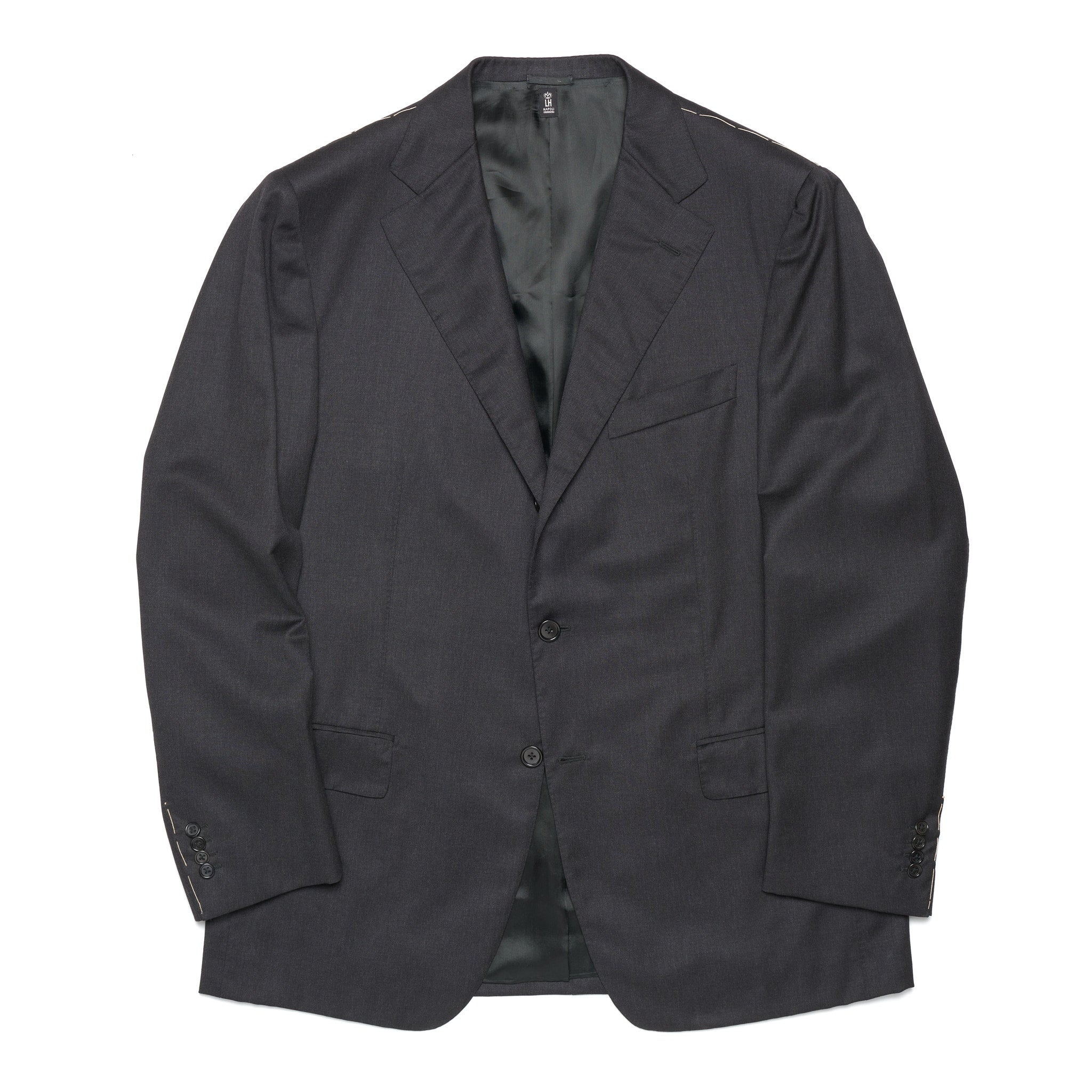 Mariano RUBINACCI Hand Made Charchoal Gray Wool Blazer Jacket NEW RUBINACCI