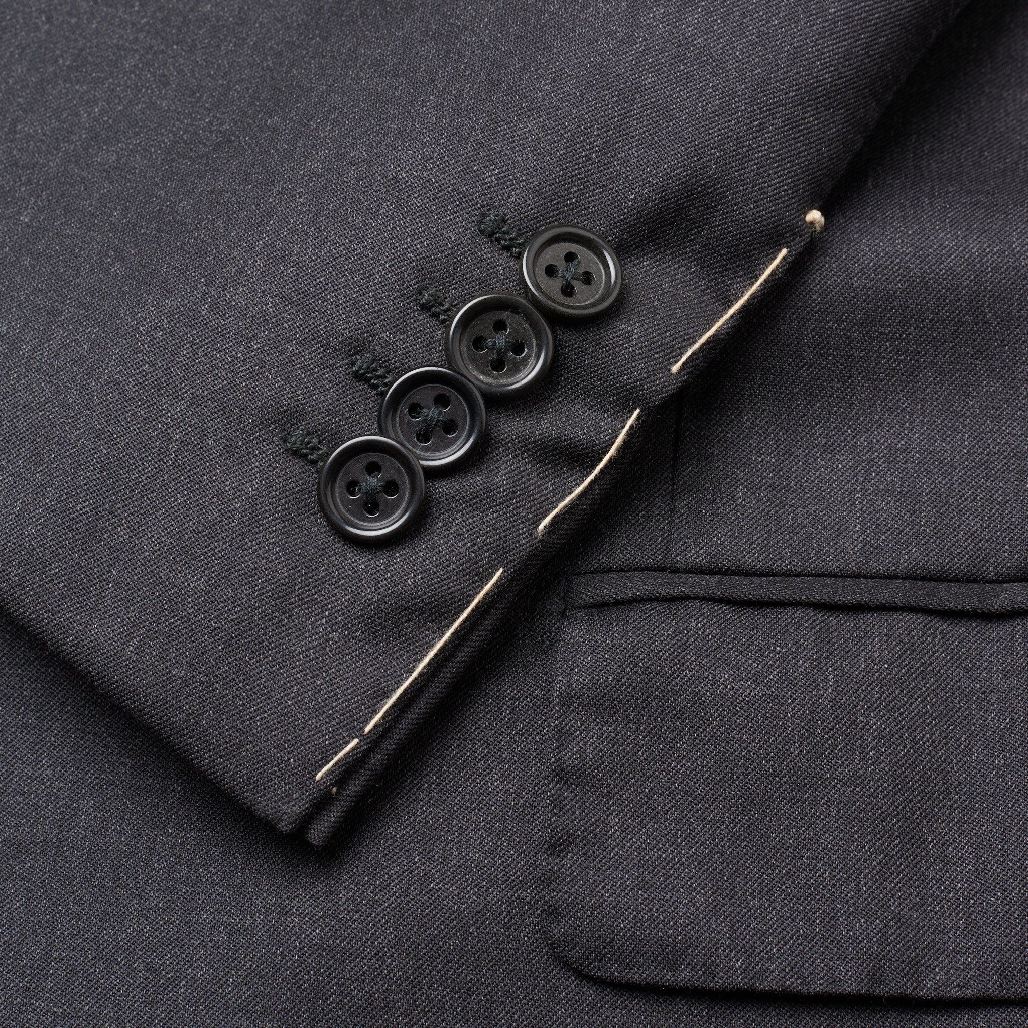 Mariano RUBINACCI Hand Made Charchoal Gray Wool Blazer Jacket NEW