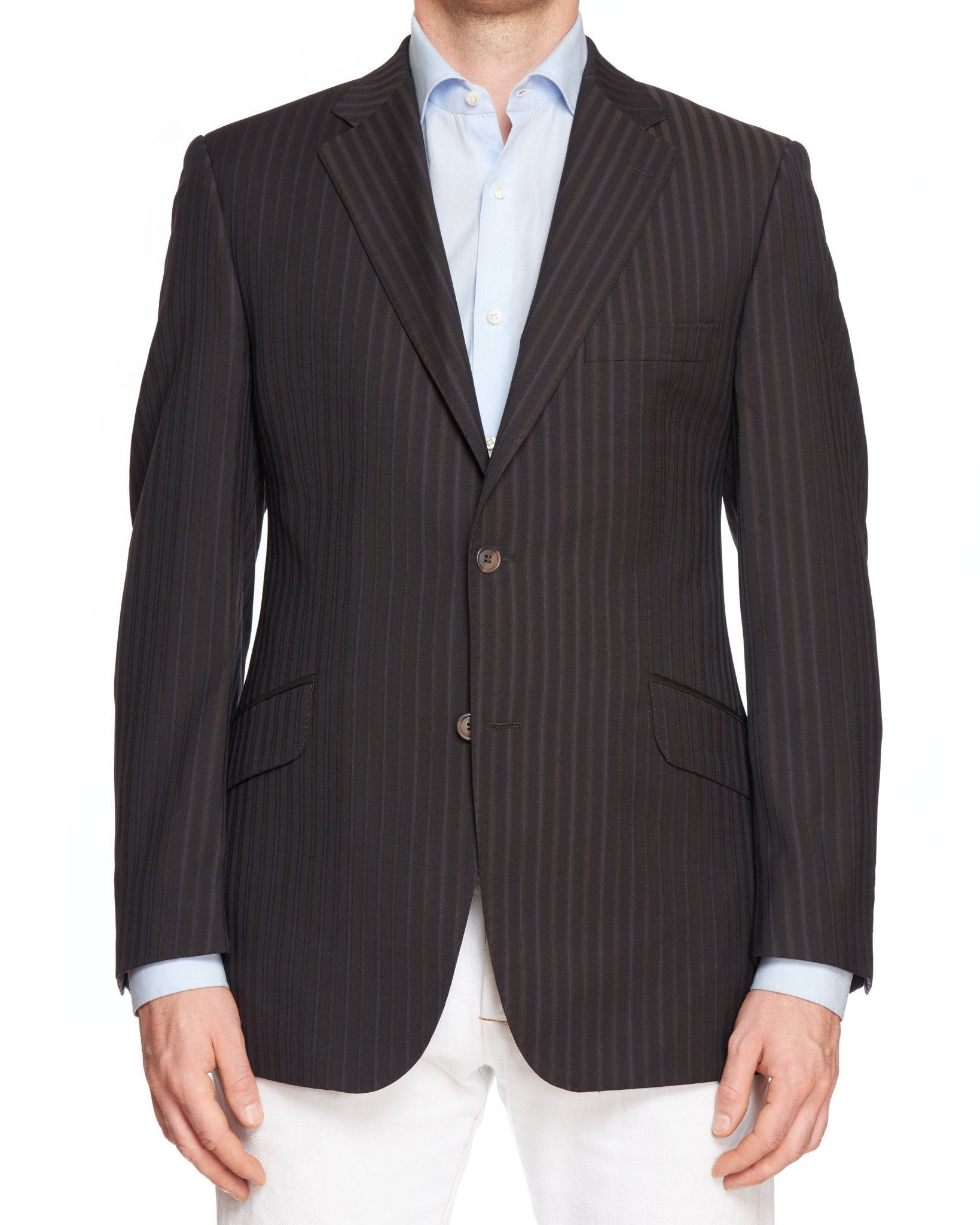 OZWALD BOATENG Black Striped Wool Jacket EU 50 NEW US 40 OZWALD BOATENG
