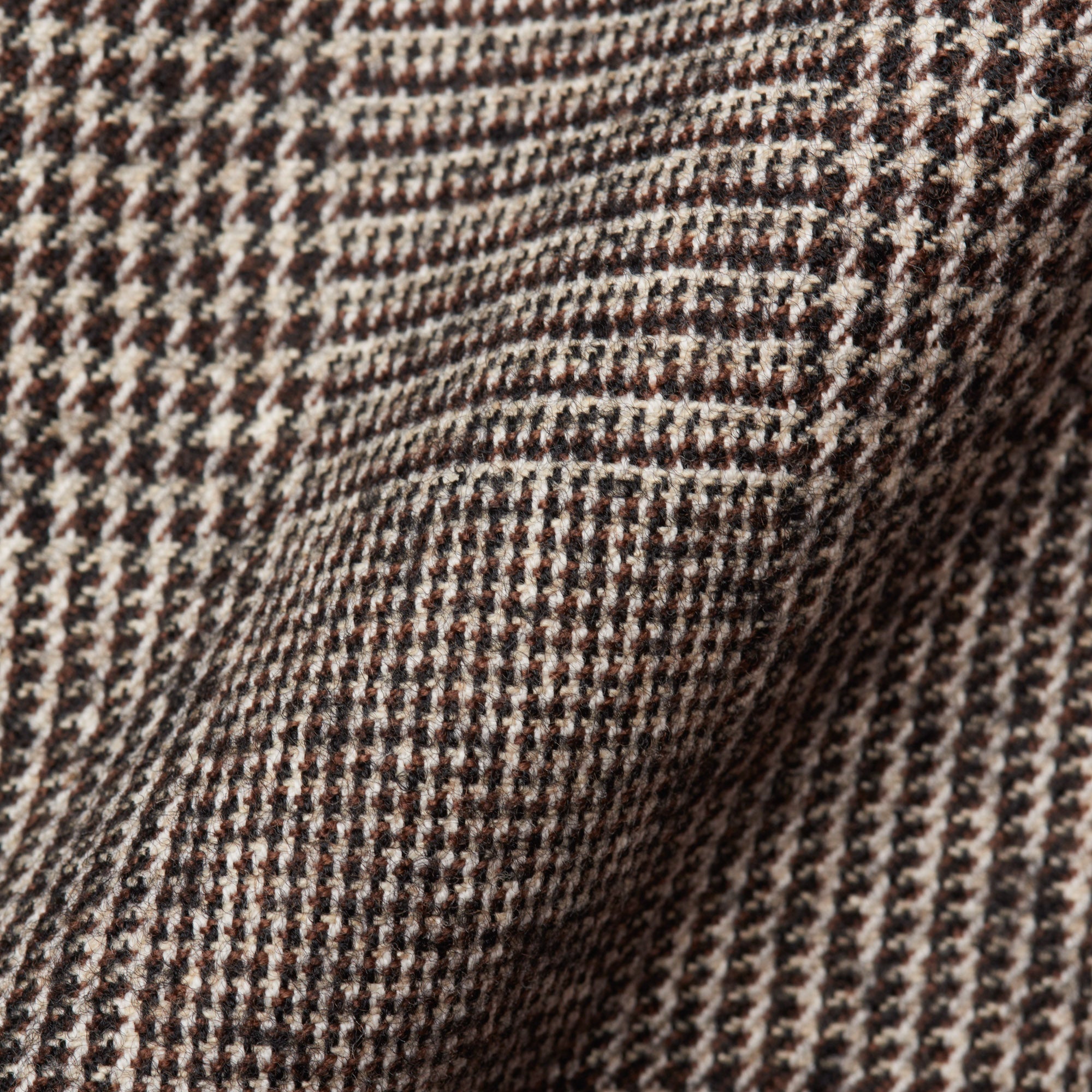 PT01 PANTALONI TORINO "Jacques" Glen Plaid Wool-Cotton Flat Front Pants NEW