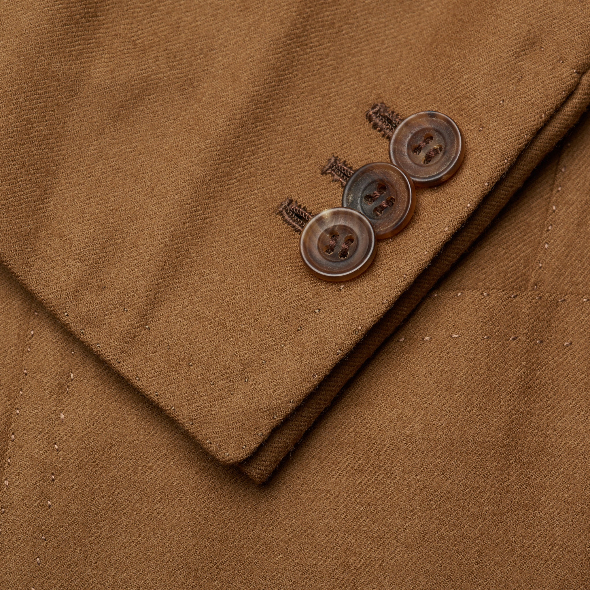 RUBINACCI LH Bespoke Hand-Stitched Khaki Wool Camelhair Jacket EU 50 NEW US 40 RUBINACCI