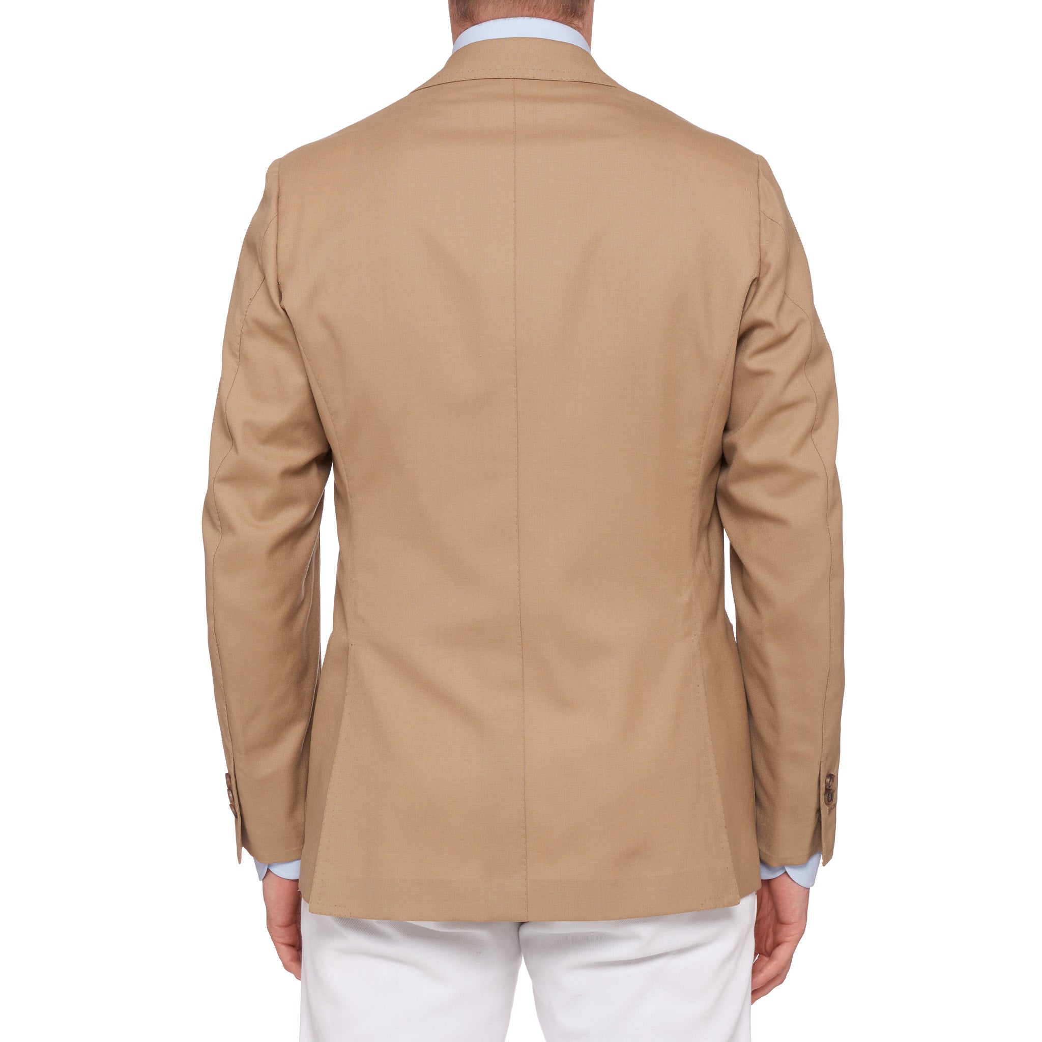 RUBINACCI LH Bespoke Hand-Stitched Tan Cotton Blazer Jacket EU 50 NEW US 40 RUBINACCI