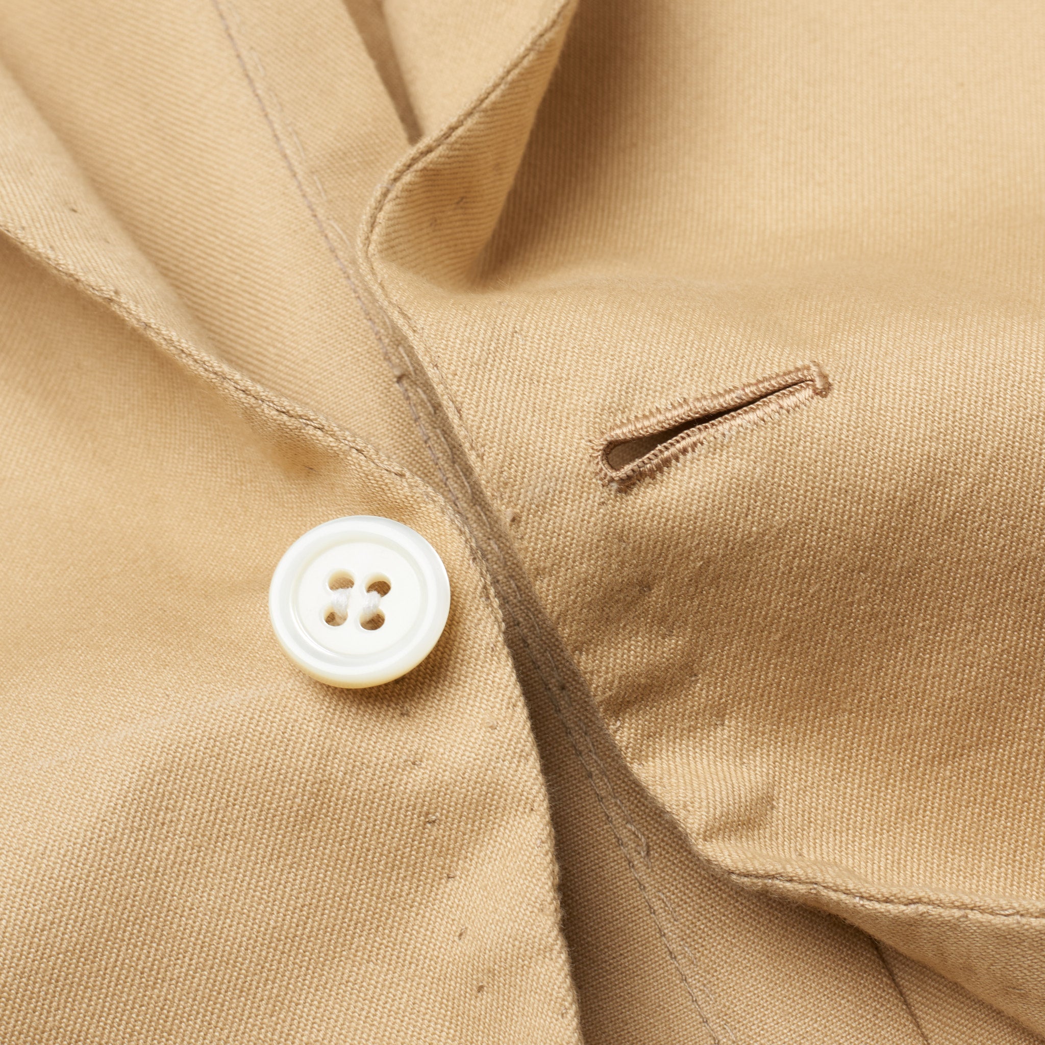 RUBINACCI LH Hand Made Bespoke Beige Cotton Blazer Jacket EU 52 NEW US 42 RUBINACCI