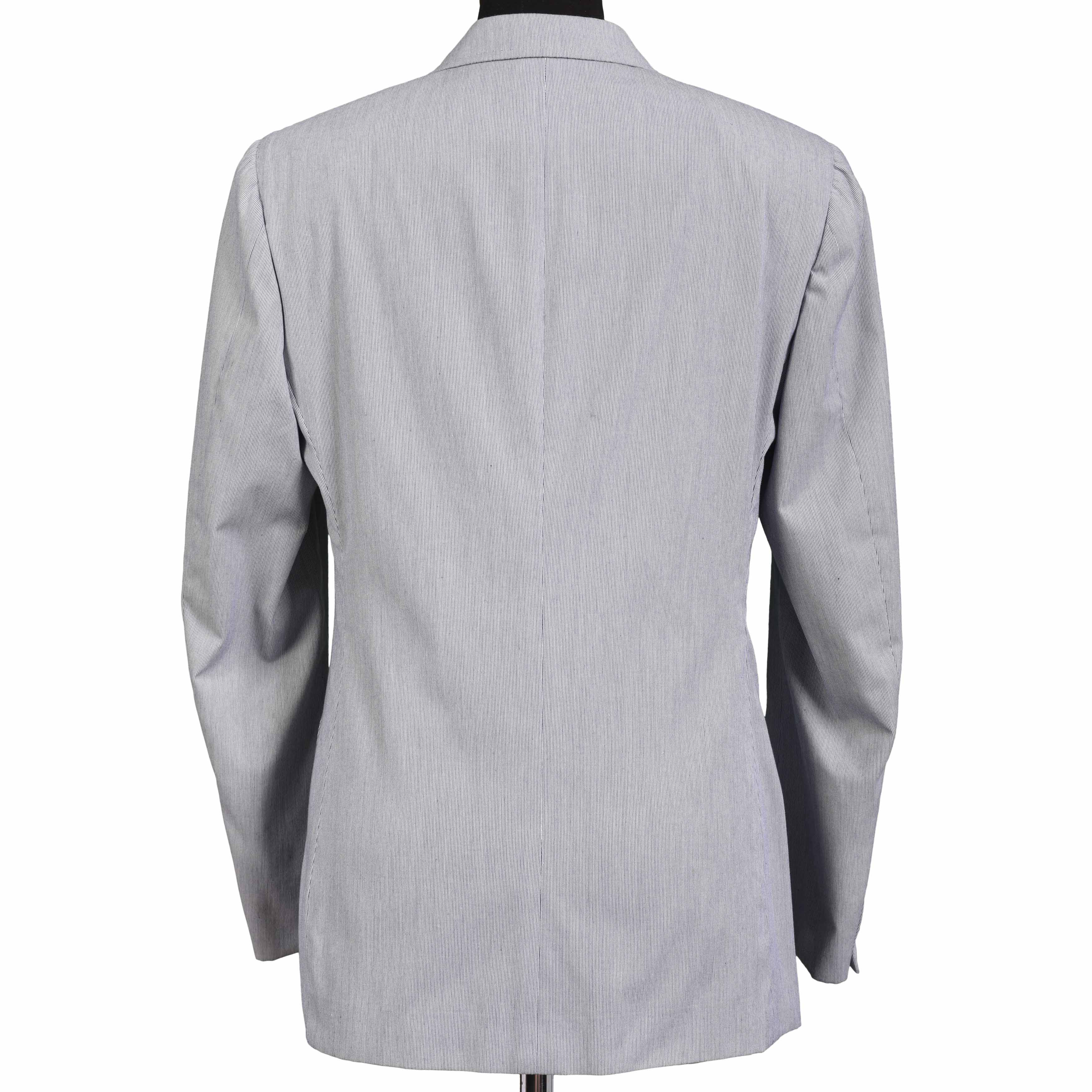 RUBINACCI LH Handmade Light Blue Cotton Blend Women Blazer Jacket IT 42 US 6 WOMEN'S BOUTIQUE