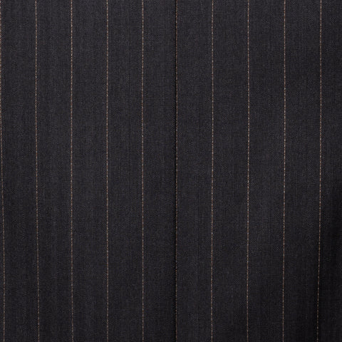 SARTORIA CASTANGIA Dark Gray Herringbone Wool Super 120's Suit EU 50 NEW US 40