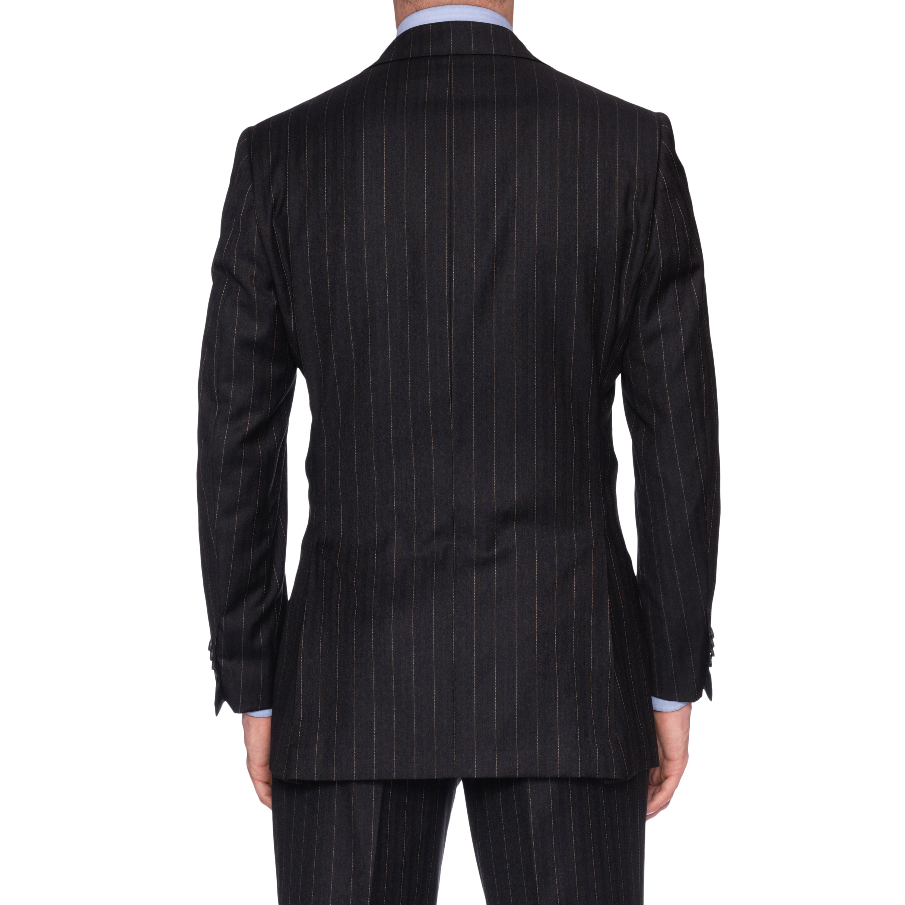 SARTORIA CASTANGIA Dark Gray Herringbone Wool Super 120's Suit EU 50 NEW US 40 CASTANGIA