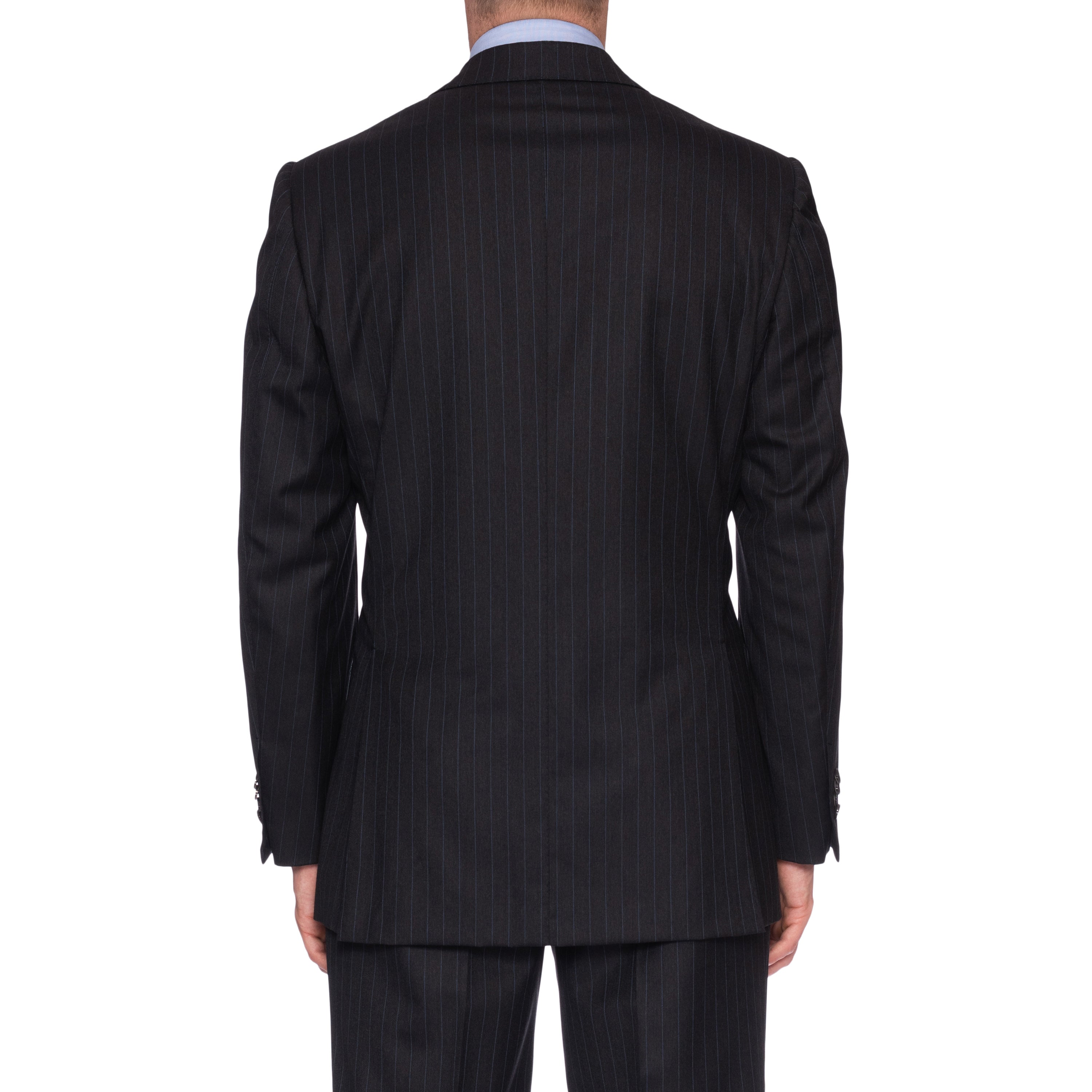 SARTORIA CASTANGIA Dark Gray Striped Wool Super 190's Suit EU 50 NEW US 40 CASTANGIA