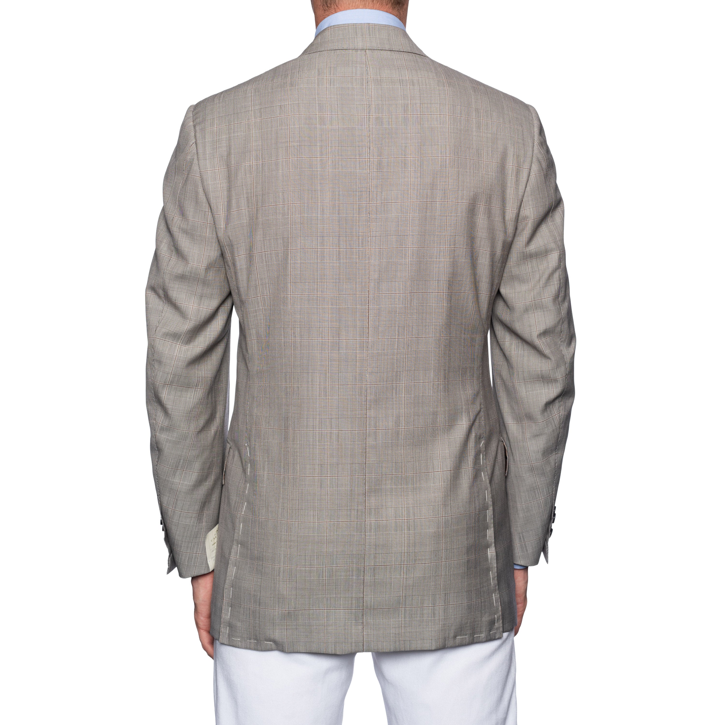 SARTORIA CASTANGIA Gray Plaid Wool-Silk Jacket EU 50 NEW US 40 CASTANGIA
