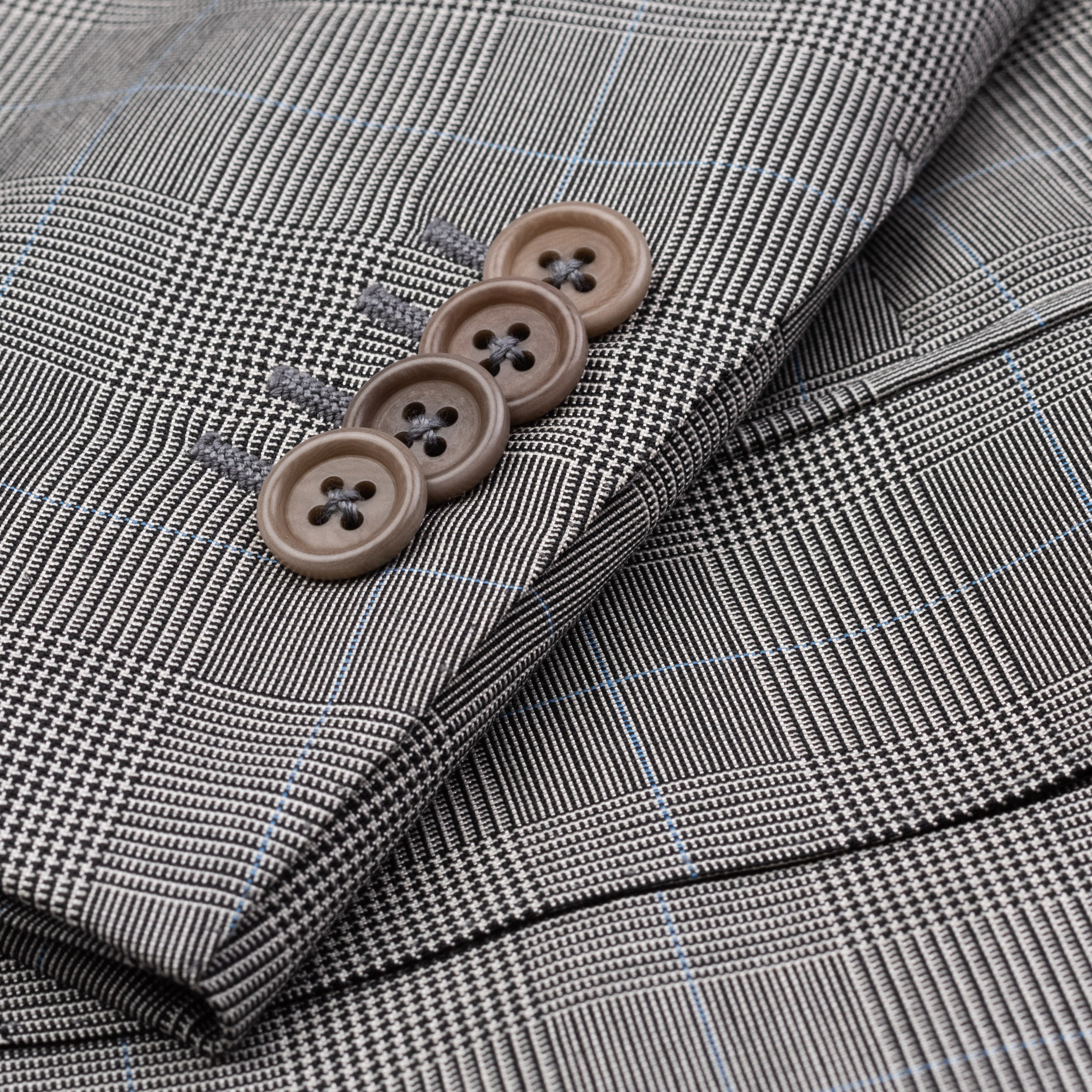 SARTORIA CASTANGIA Handmade Gray Plaid Wool-Silk Suit EU 48 NEW US 38 CASTANGIA