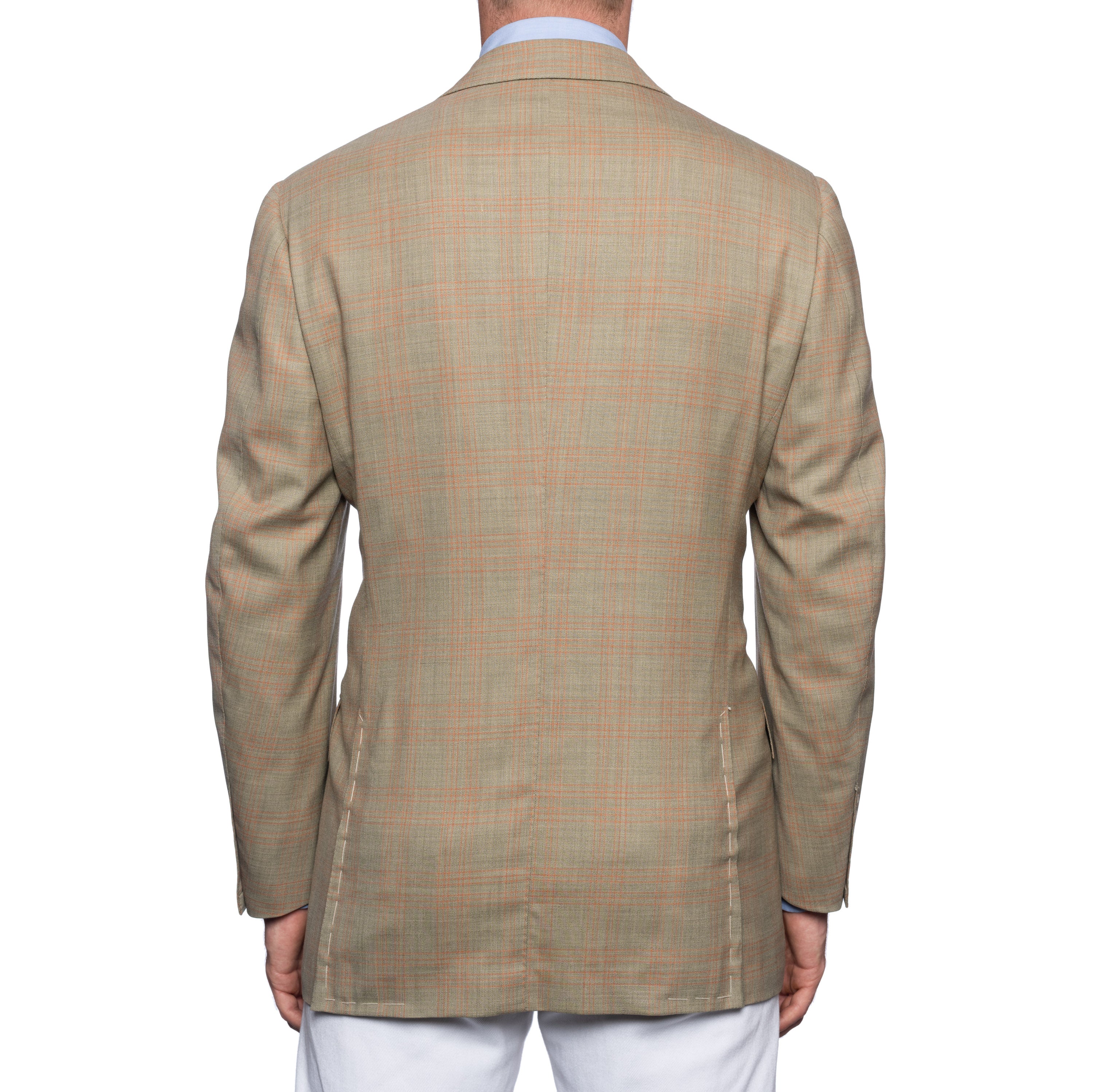 SARTORIA CASTANGIA Gray Plaid Wool Super 110's Jacket EU 48 NEW US 38 CASTANGIA