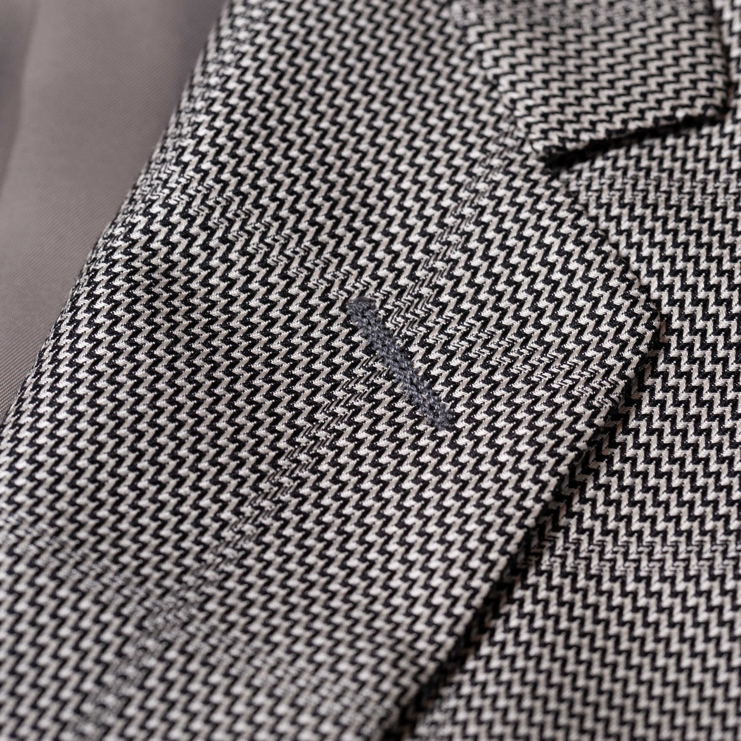 SARTORIA CASTANGIA Light Gray Geometric Silk 1 Button Jacket EU 48 NEW US 38 CASTANGIA