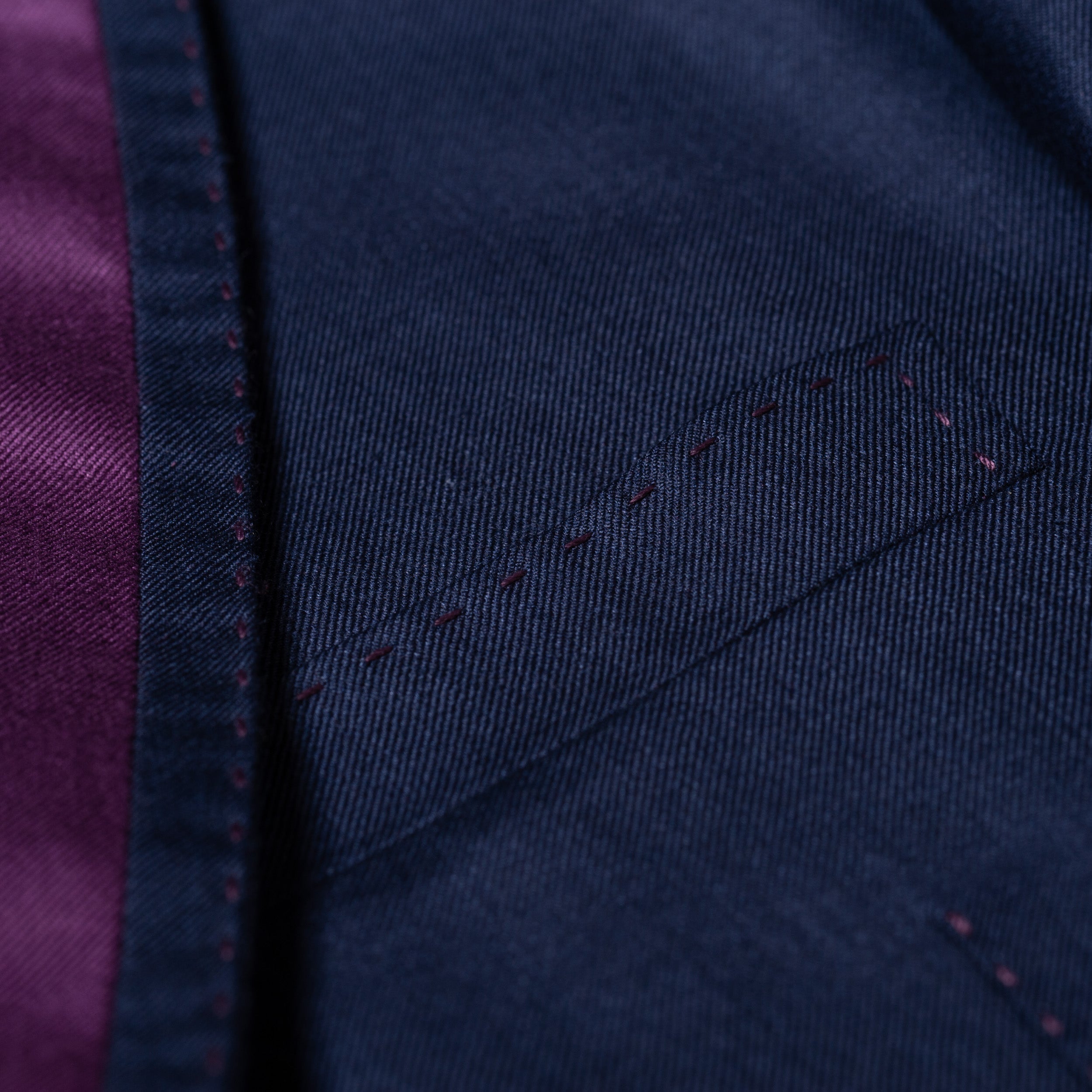 SARTORIA CASTANGIA Navy Blue Cashmere-Silk Jacket Silk Lining 50 NEW US 40