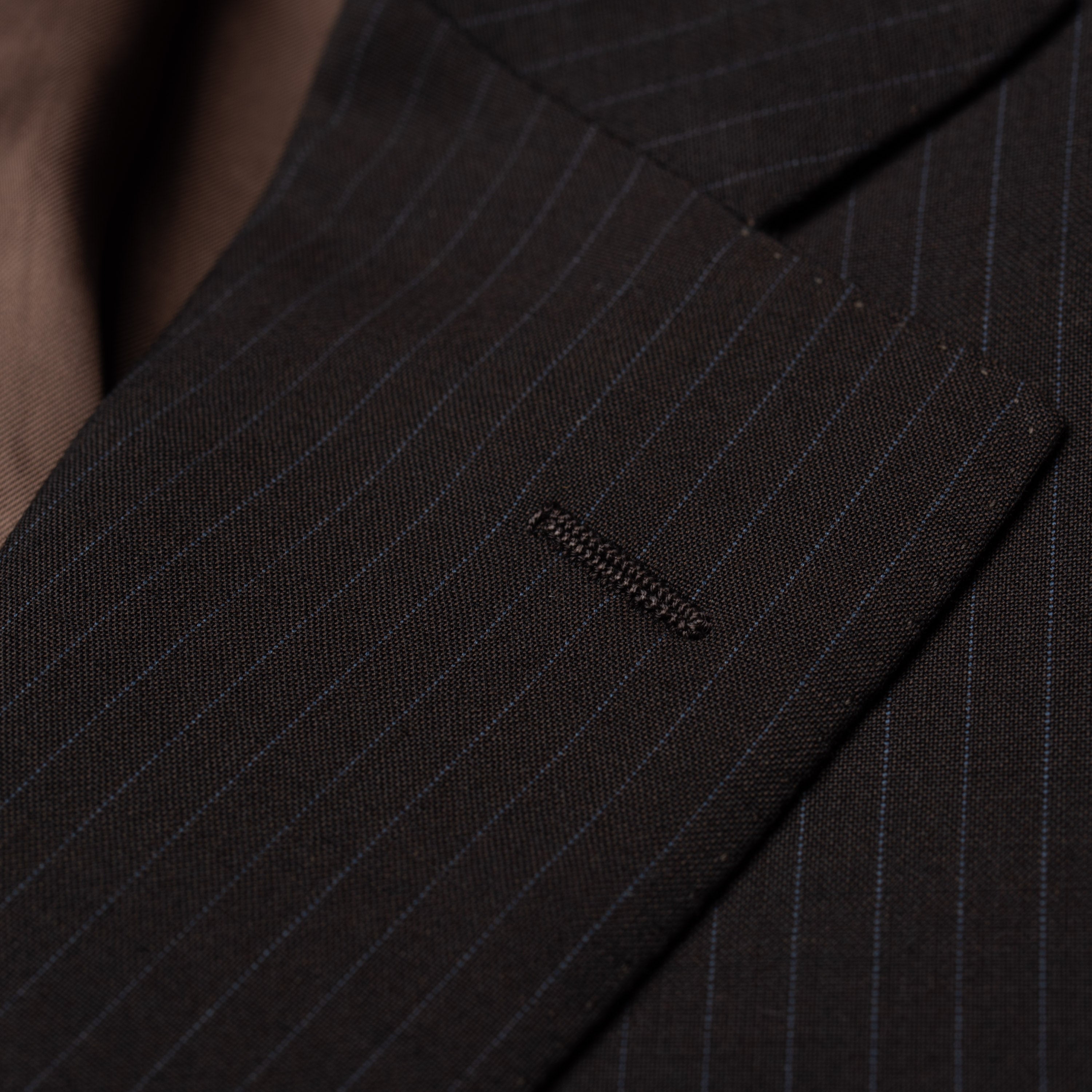 SARTORIA CASTANGIA Handmade Dark Gray Striped Wool Suit EU 48 NEW US 38 CASTANGIA