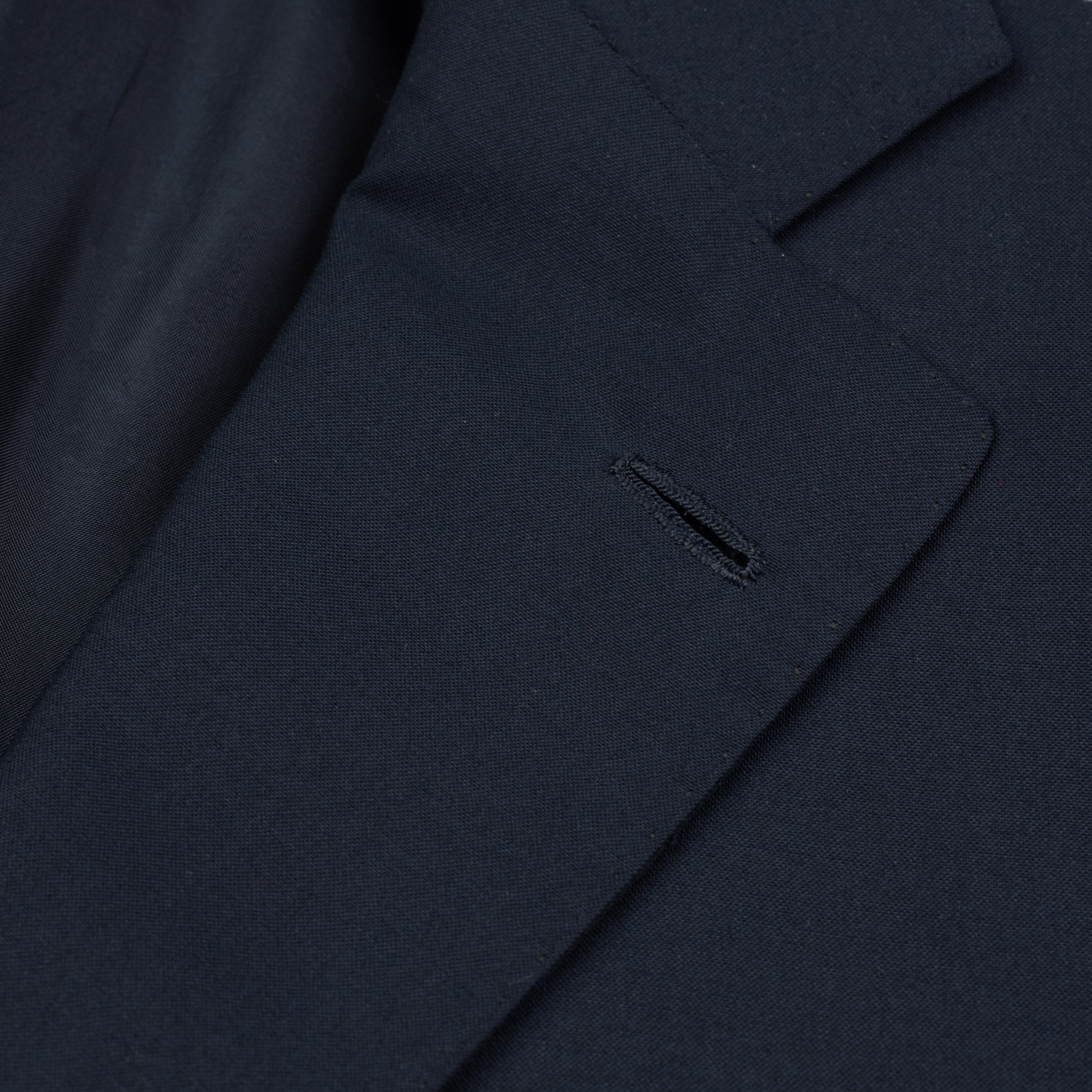 SARTORIA CHIAIA Handmade Navy Blue Wool Blazer Jacket EU 48 NEW US 38