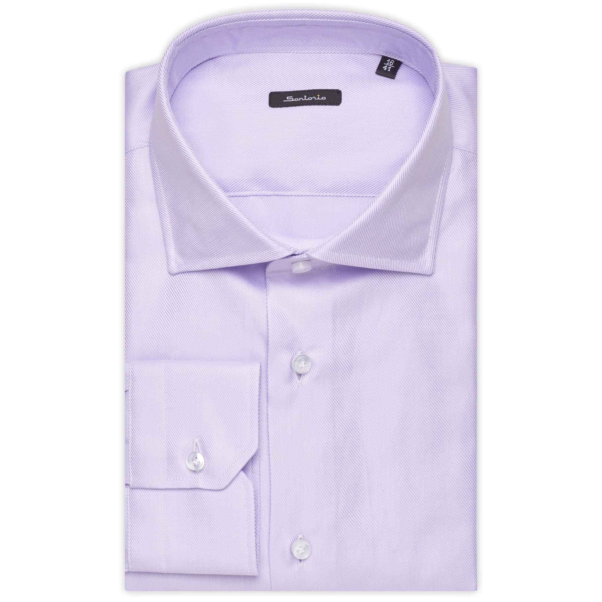 SARTORIO Napoli by KITON Light Purple Cotton Dress Shirt EU 42 NEW US 16.5 Slim Fit