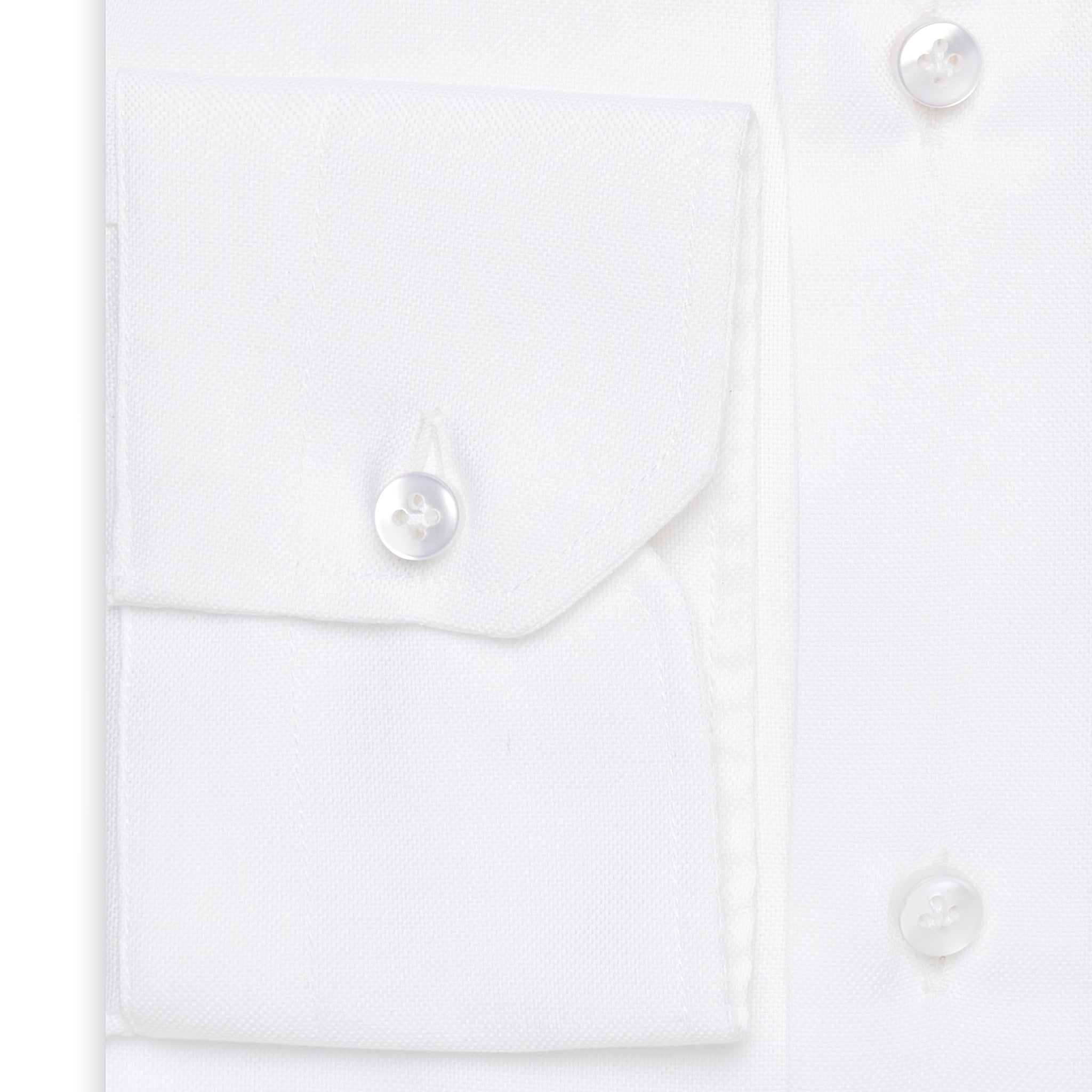 SARTORIO by KITON White Cotton Royal Oxford Dress Shirt NEW Slim Fit
