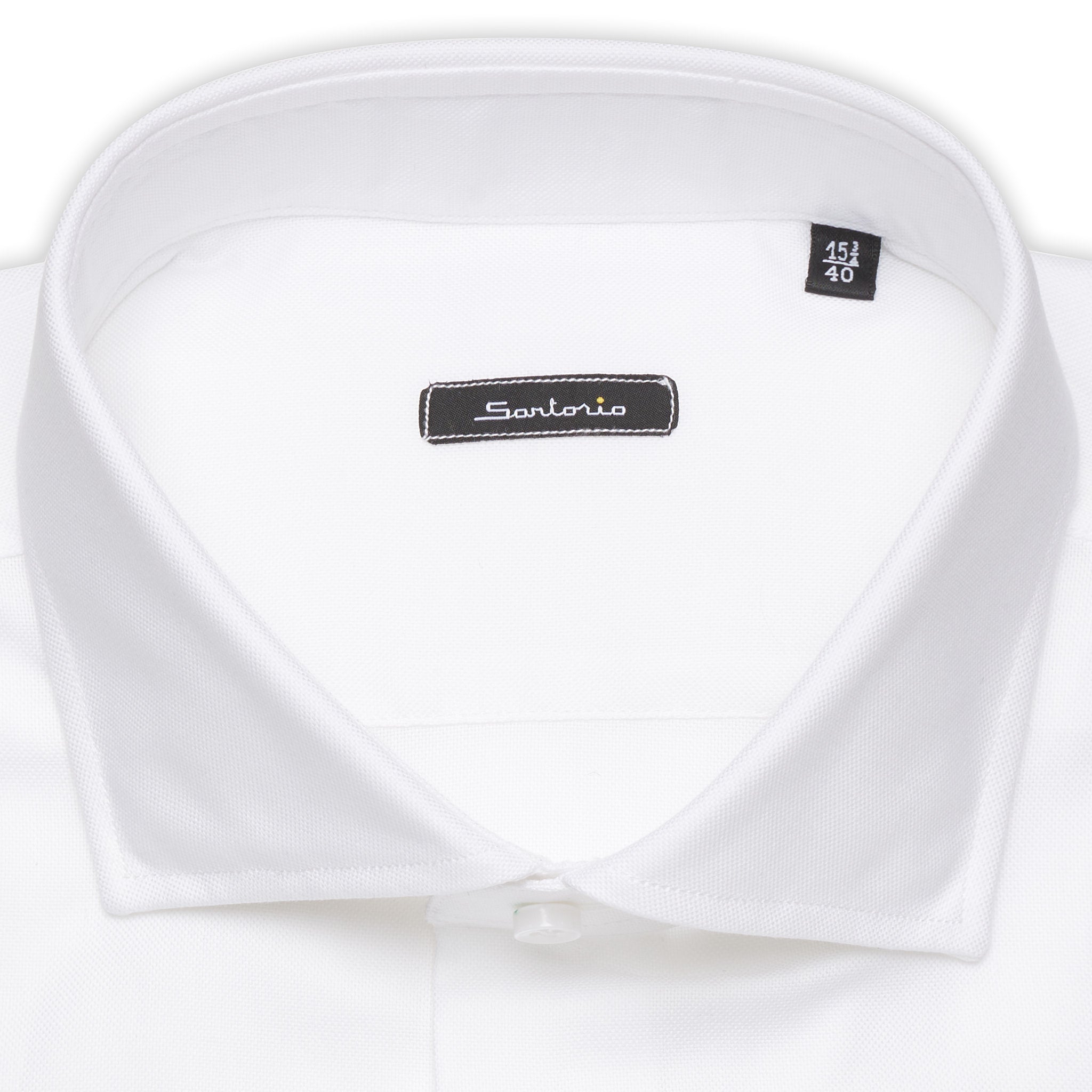 SARTORIO by KITON White Cotton Royal Oxford Dress Shirt NEW Slim Fit SARTORIO