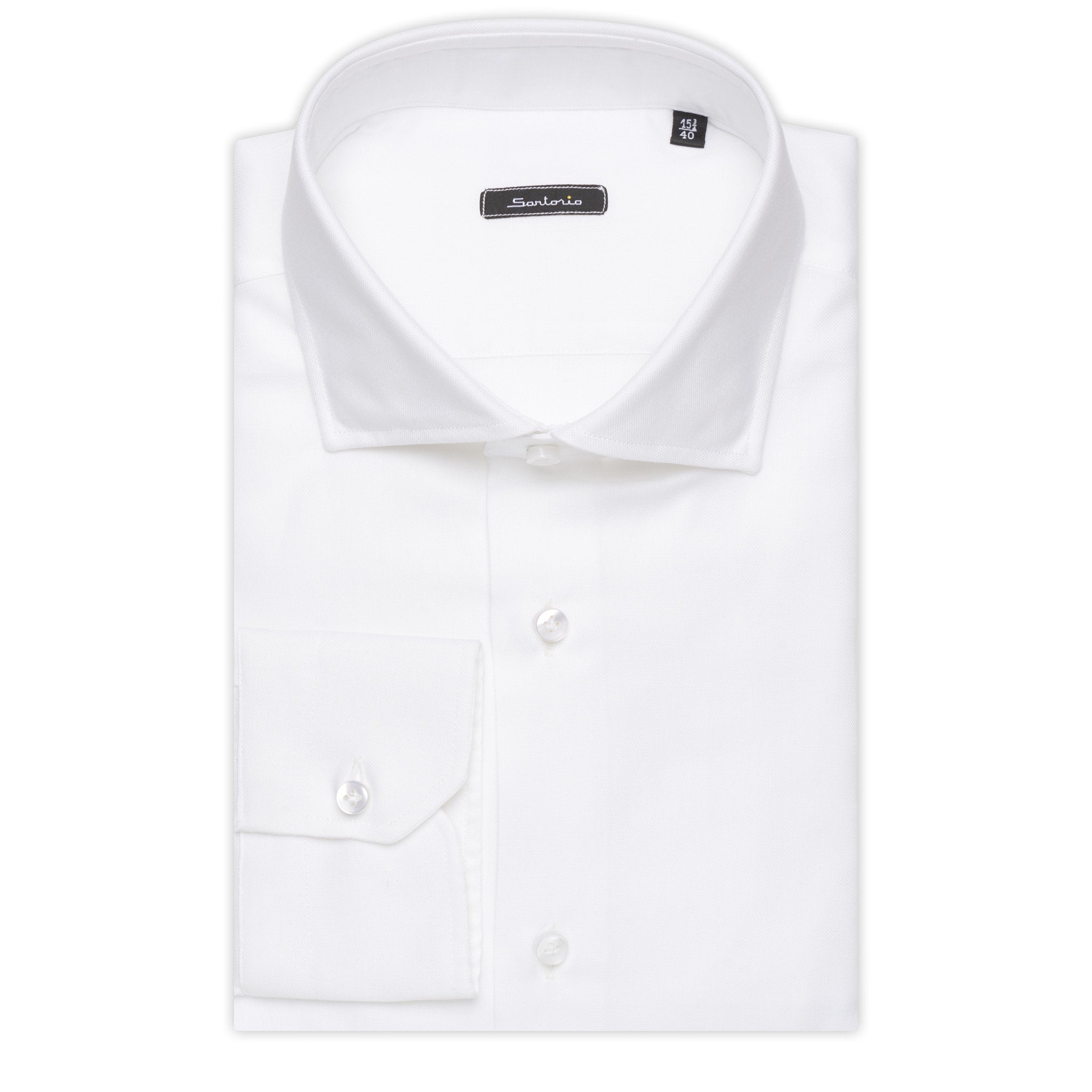 SARTORIO by KITON White Cotton Royal Oxford Dress Shirt NEW Slim Fit