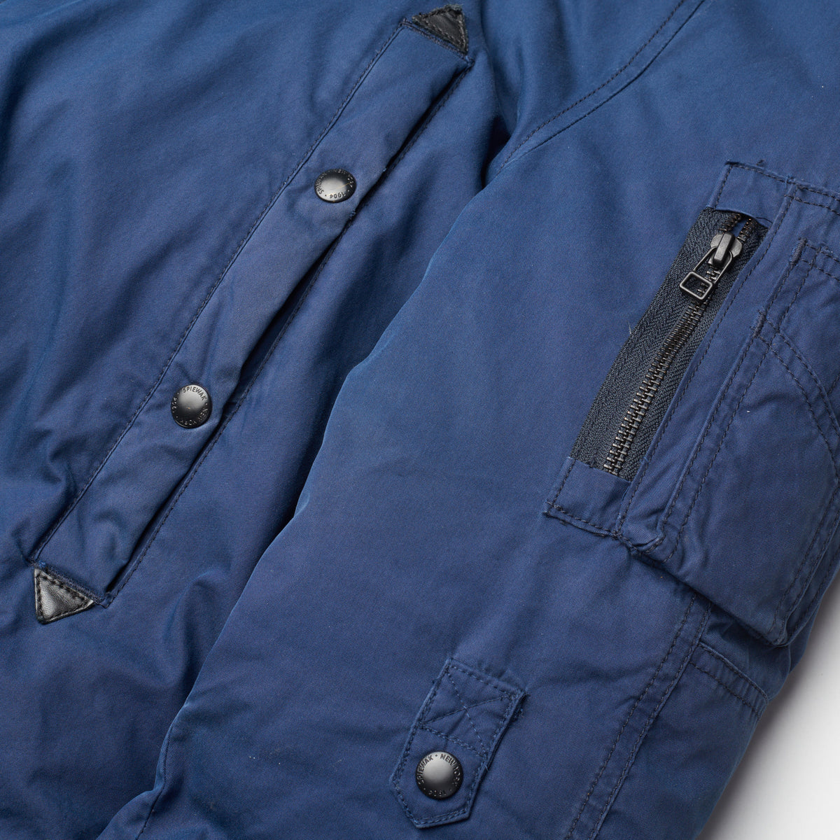 SPIEWAK & SONS "Golden Fleece" Blue Down N-3B Parka Coat US L USA Slim I. SPIEWAK & SONS