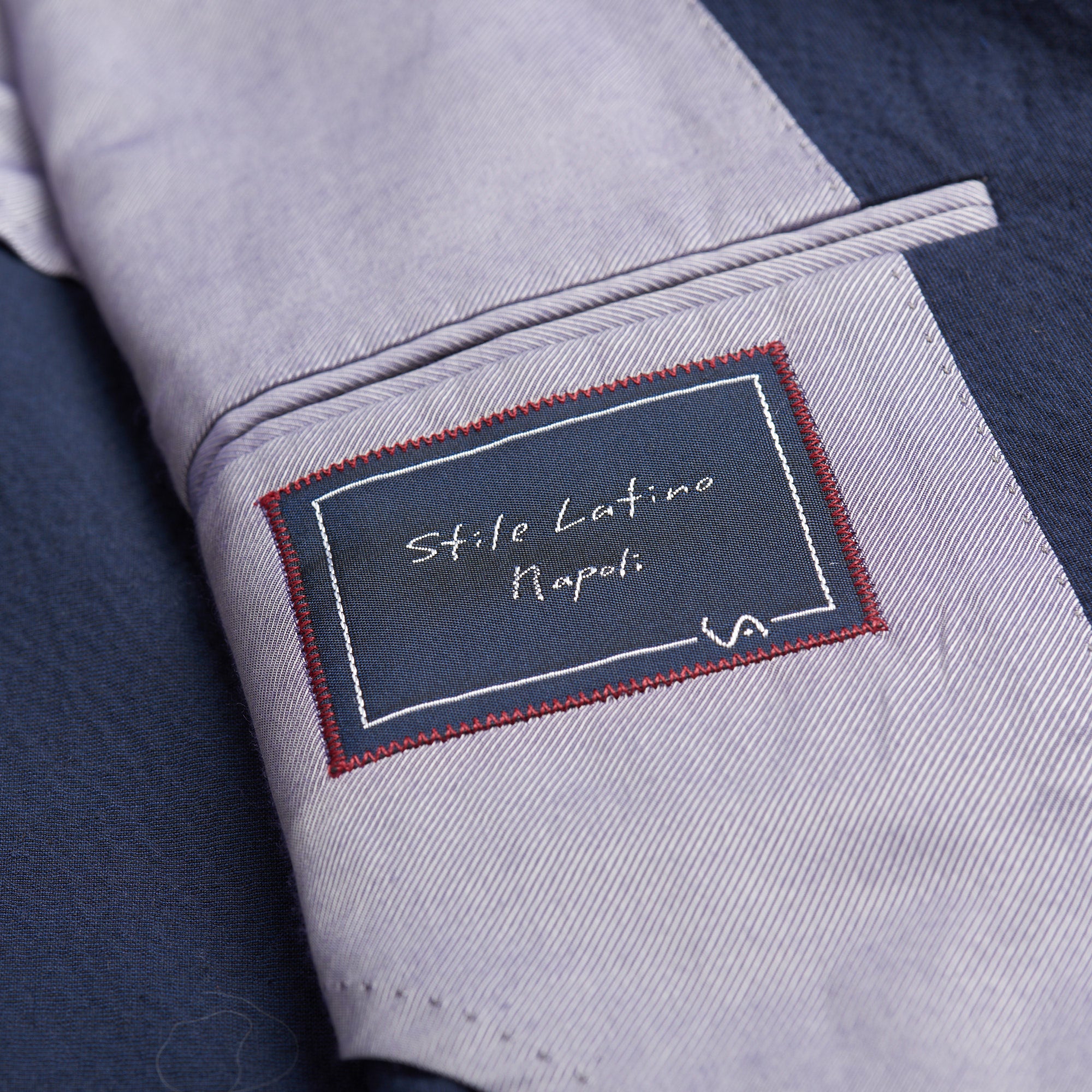 STILE LATINO Napoli Navy Blue Cotton Seersucker Spring-Summer Suit 48 –  SARTORIALE