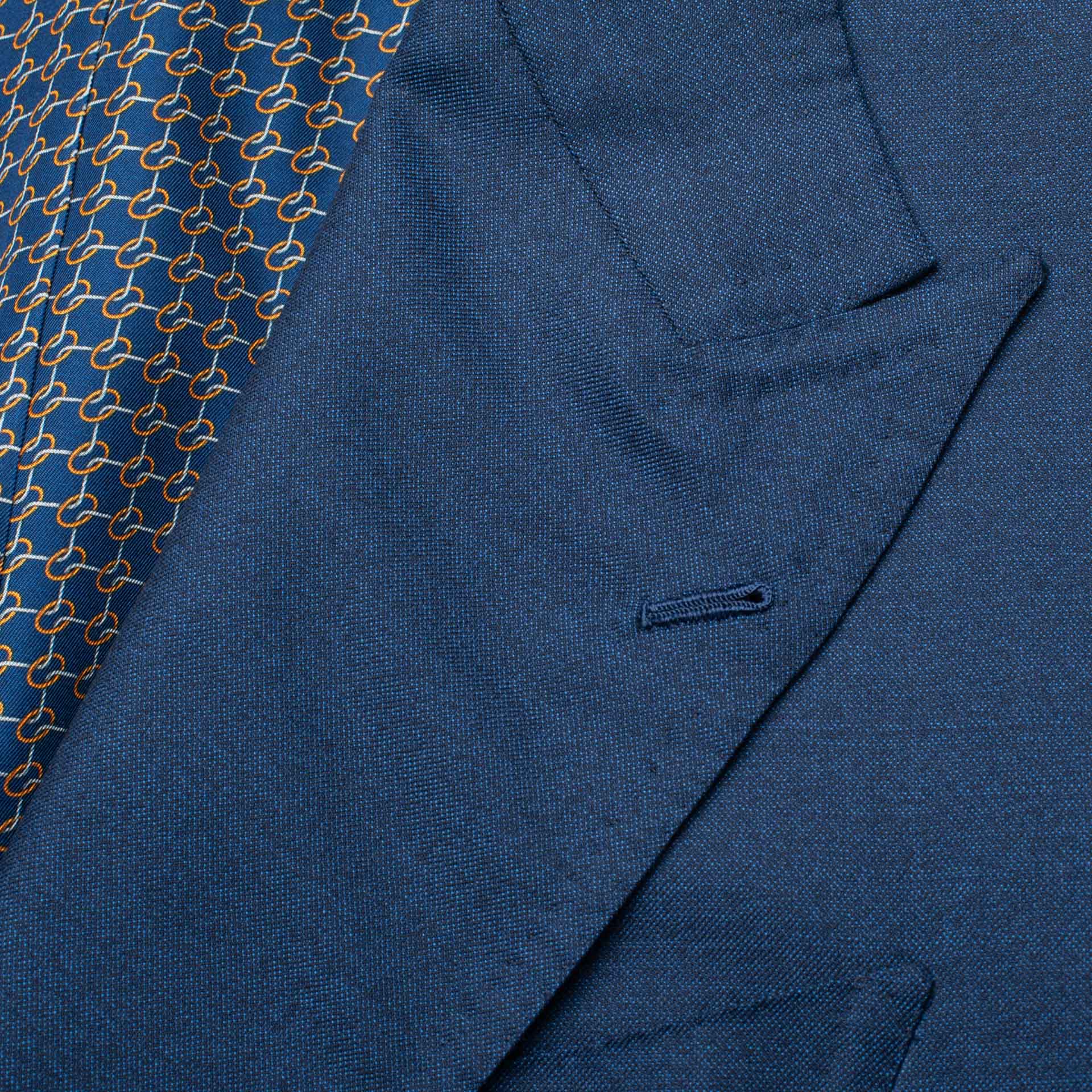 Sartoria CHIAIA Bespoke Handmade Blue Wool DB Suit EU 46 NEW US 36 SARTORIA CHIAIA