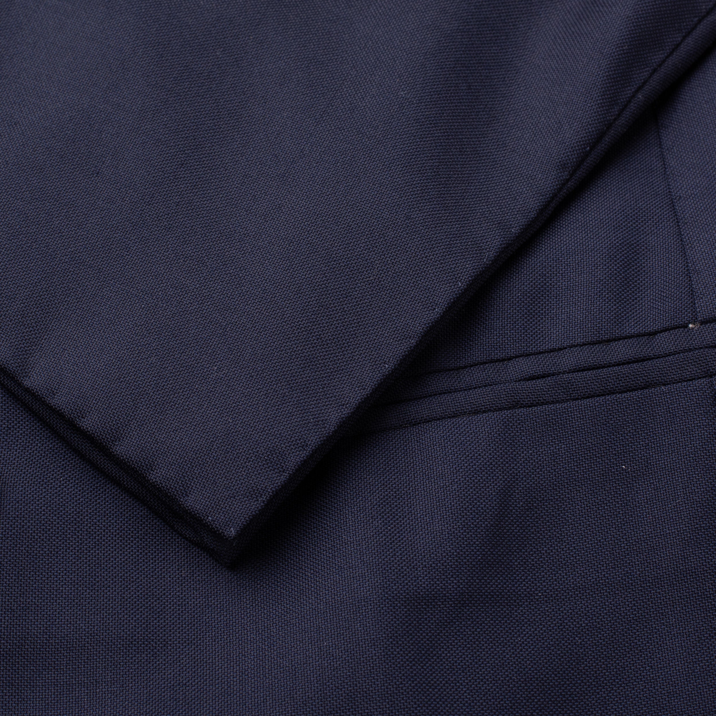 Sartoria CHIAIA Bespoke Handmade Navy Blue Wool DB Jacket EU 44 NEW US 34 SARTORIA CHIAIA