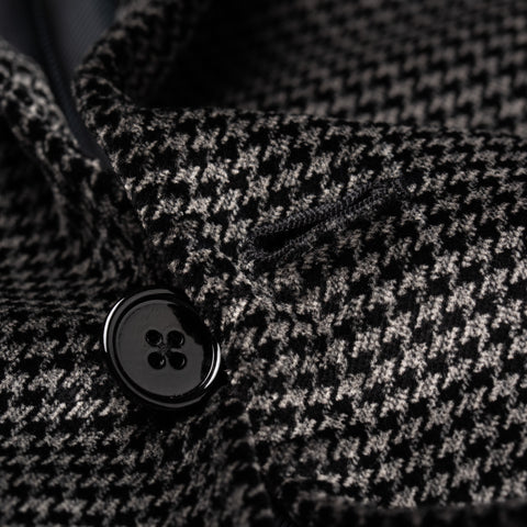 Sartoria PARTENOPEA Hand Made Black Cotton-Mohair Velvet Jacket EU 50 ...