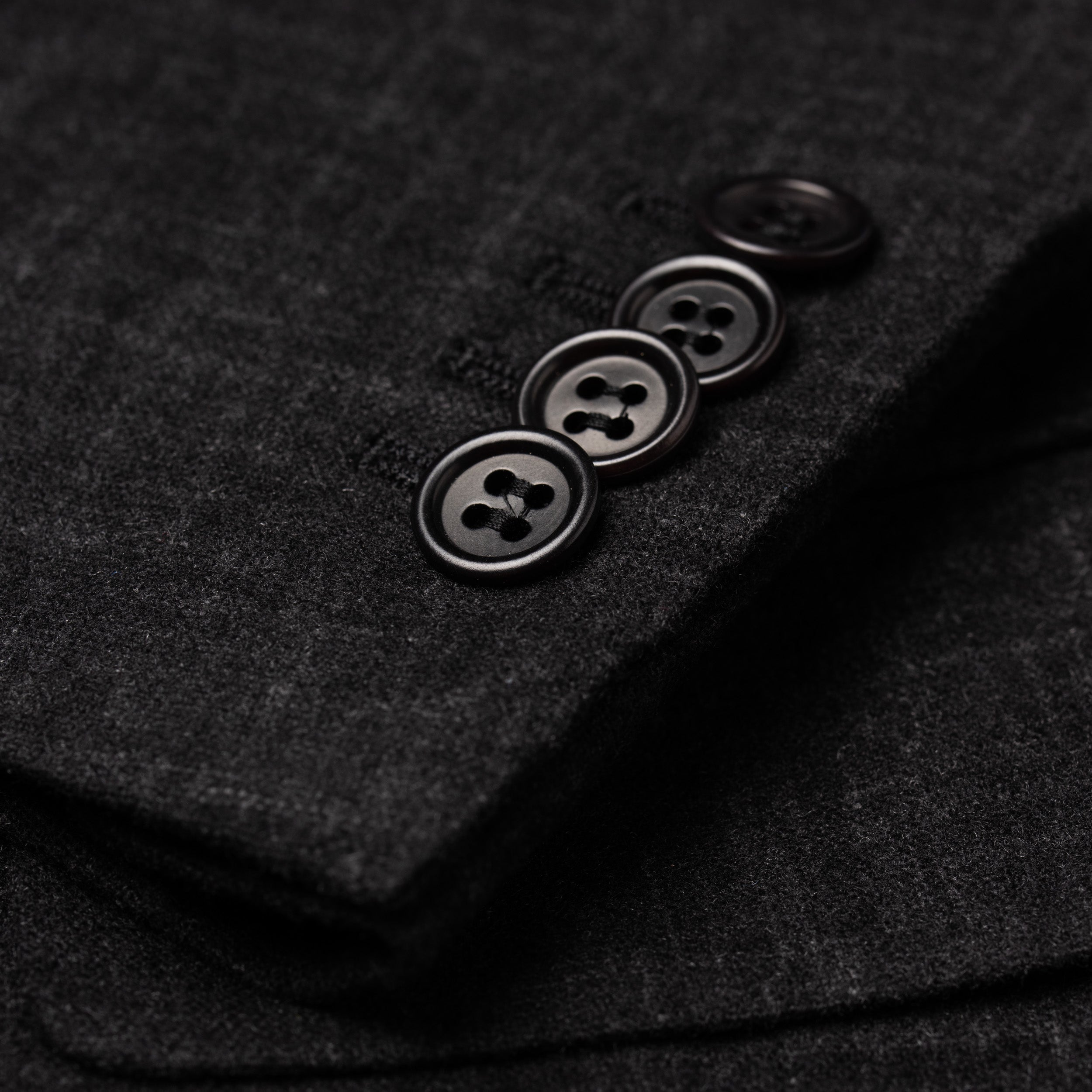 Sartoria PARTENOPEA Handmade Dark Gray Wool Flannel Jacket EU 50 NEW US 40 SARTORIA PARTENOPEA
