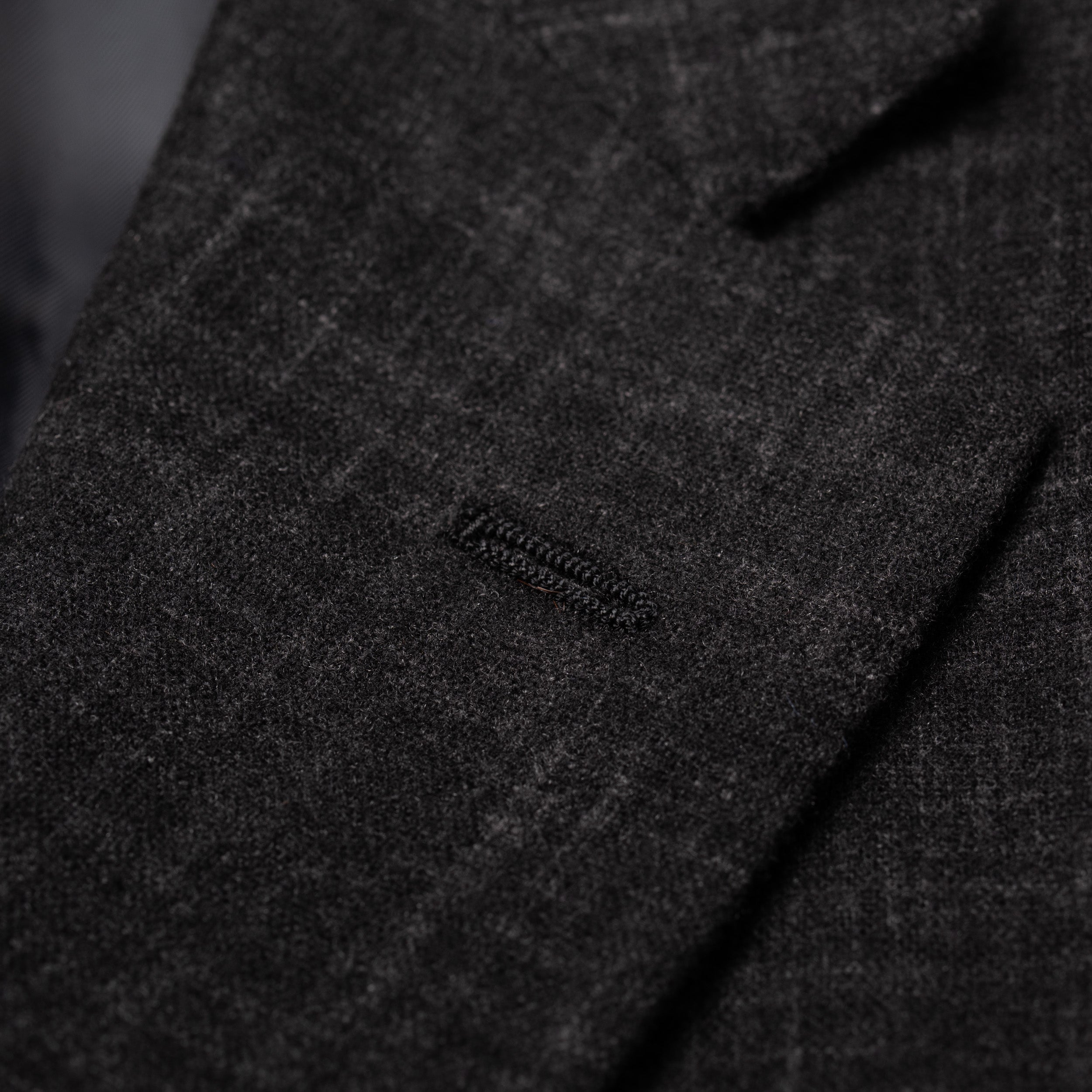 Sartoria PARTENOPEA Handmade Dark Gray Wool Flannel Jacket EU 50 NEW US 40 SARTORIA PARTENOPEA