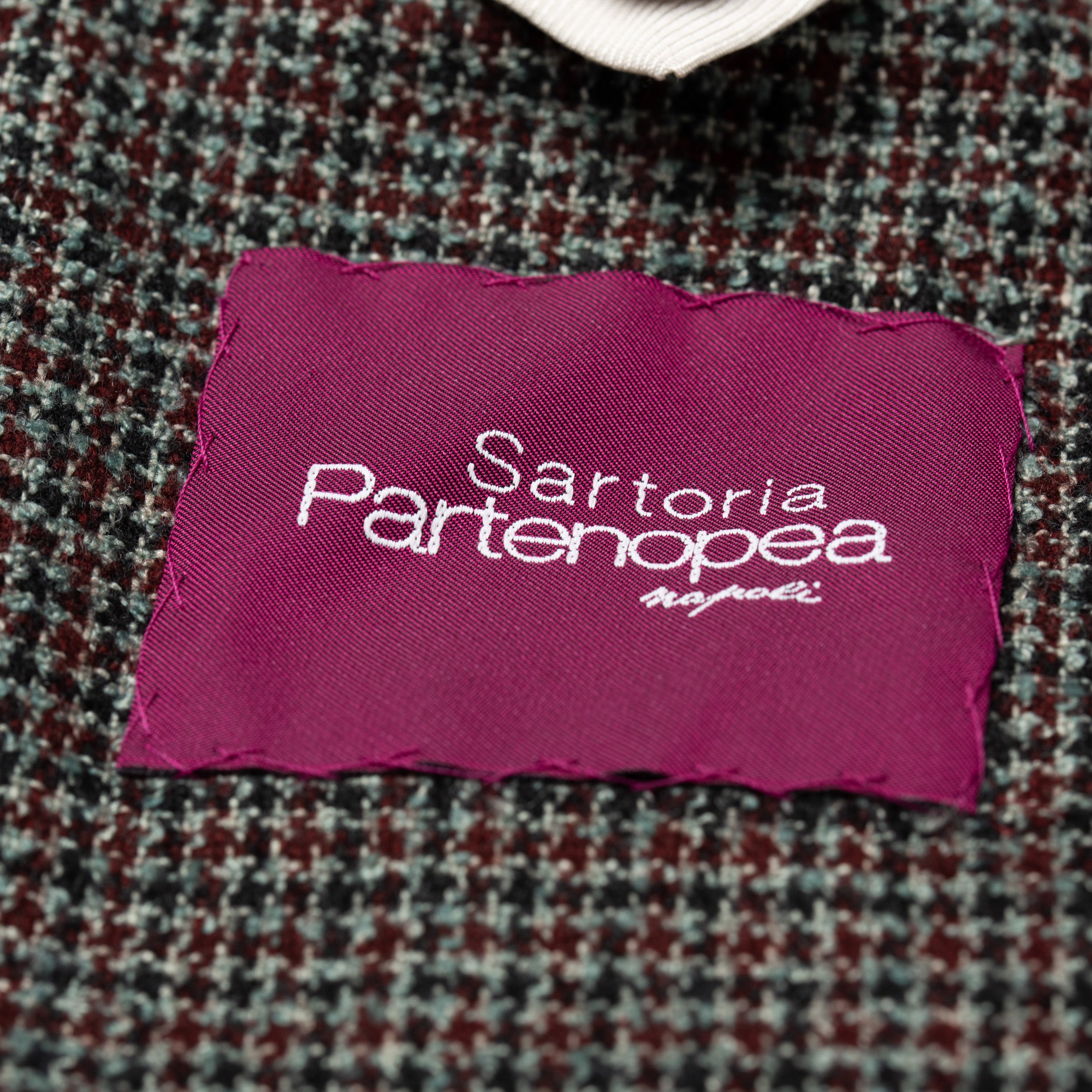 Sartoria PARTENOPEA Handmade & Washed Green Wool-Silk Jacket EU 50 NEW US 40