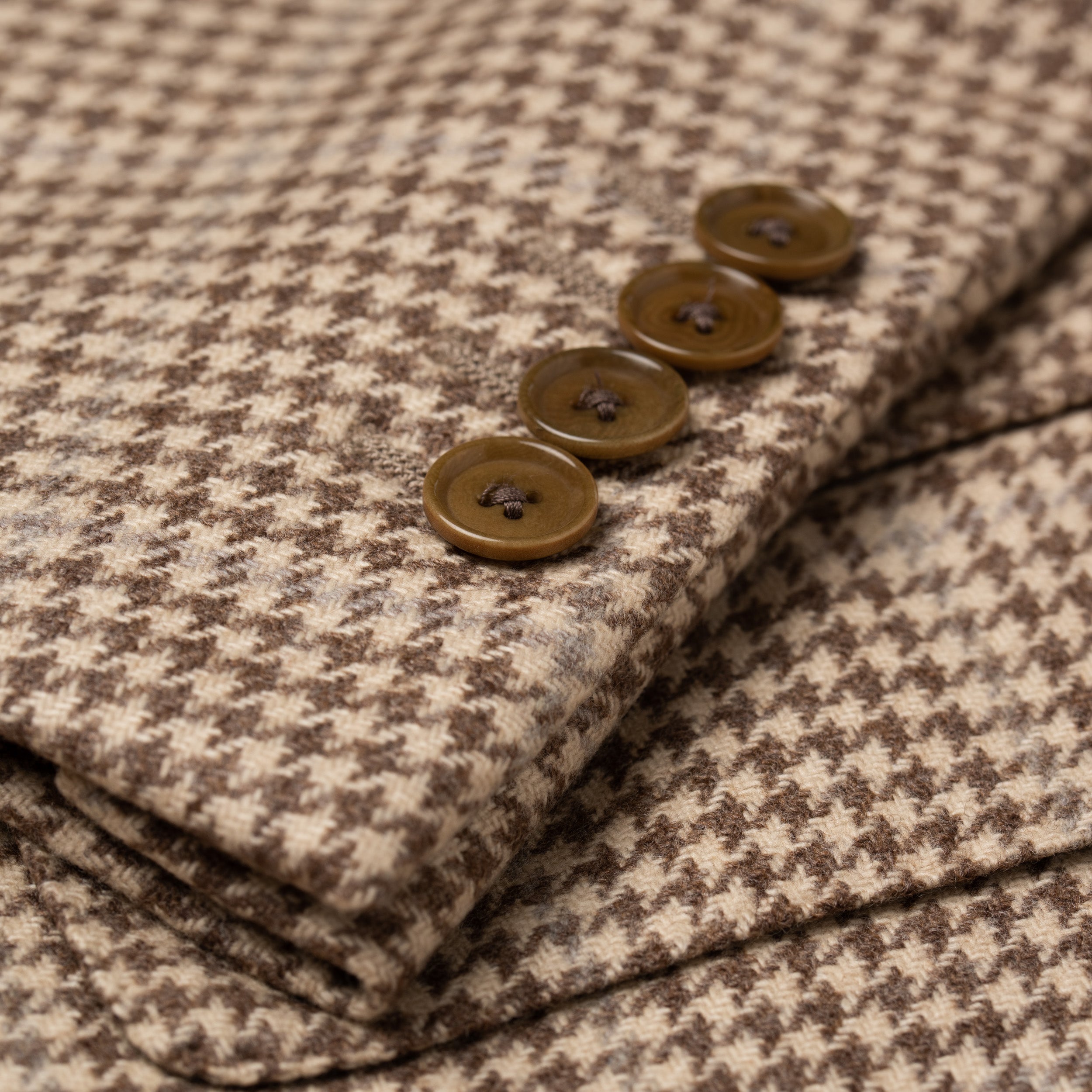Sartoria PARTENOPEA "Panama" Handmade Beige Wool Jacket EU 50 NEW US 40