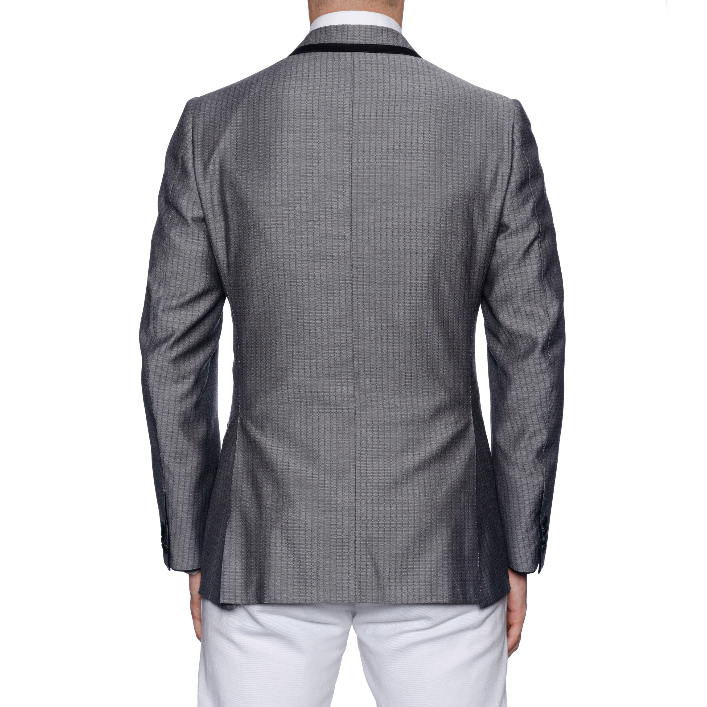 SARTORIA CASTANGIA Gray Silk-Wool Dinner Jacket with Silk Lining 48 NEW US 38