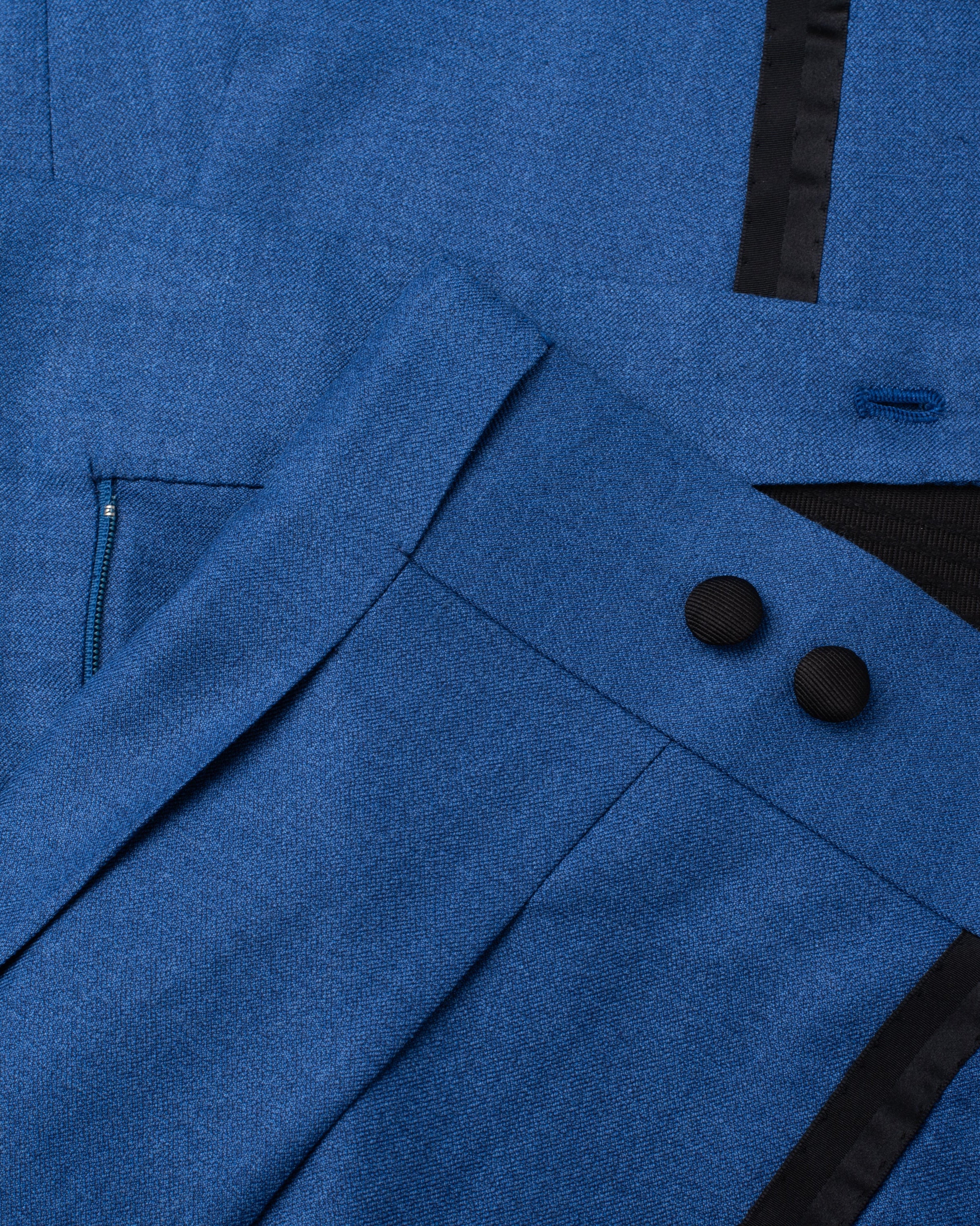 Sartoria CHIAIA Bespoke Handmade Blue Wool Super 150's DB Tuxedo Suit 52 NEW 42 SARTORIA CHIAIA