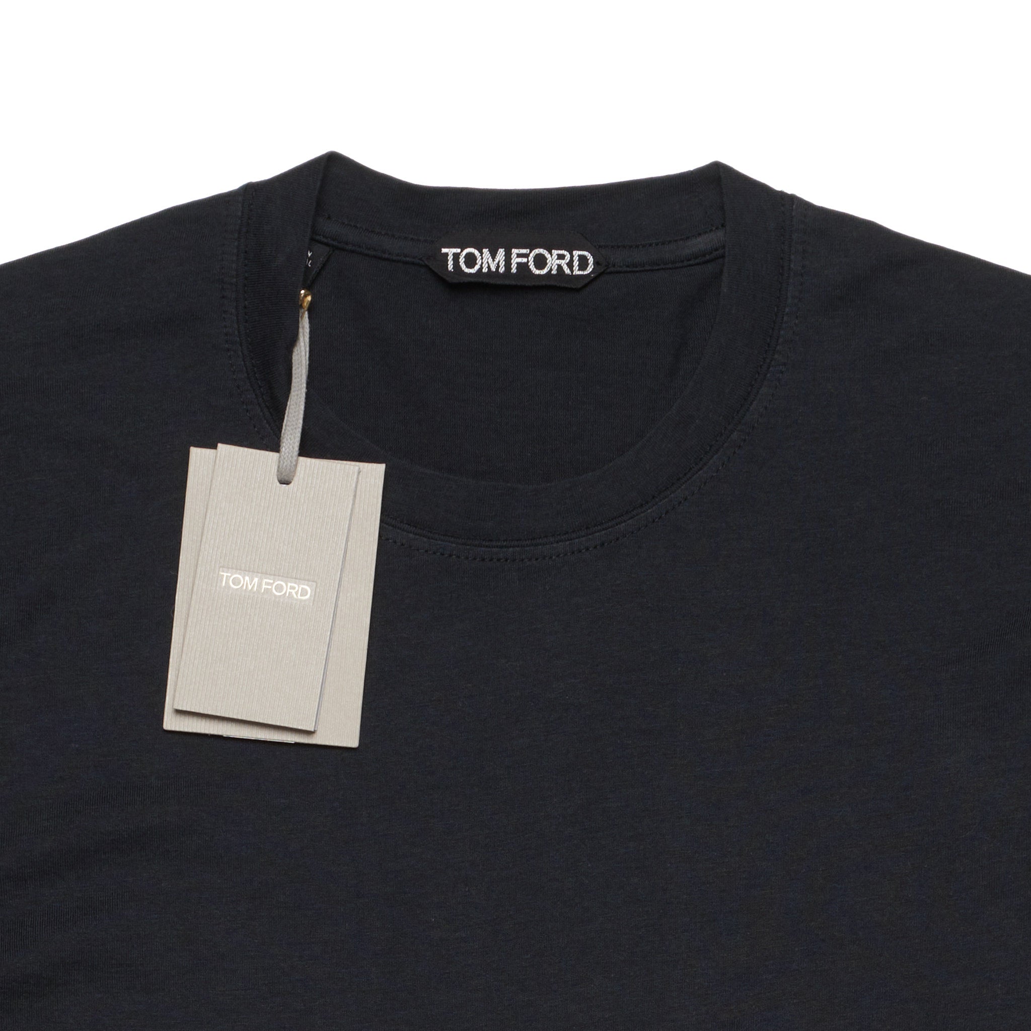 genvinde aluminium Rend TOM FORD Black Lyocell-Cotton Crewneck Jersey T-Shirt 44 NEW XS – SARTORIALE