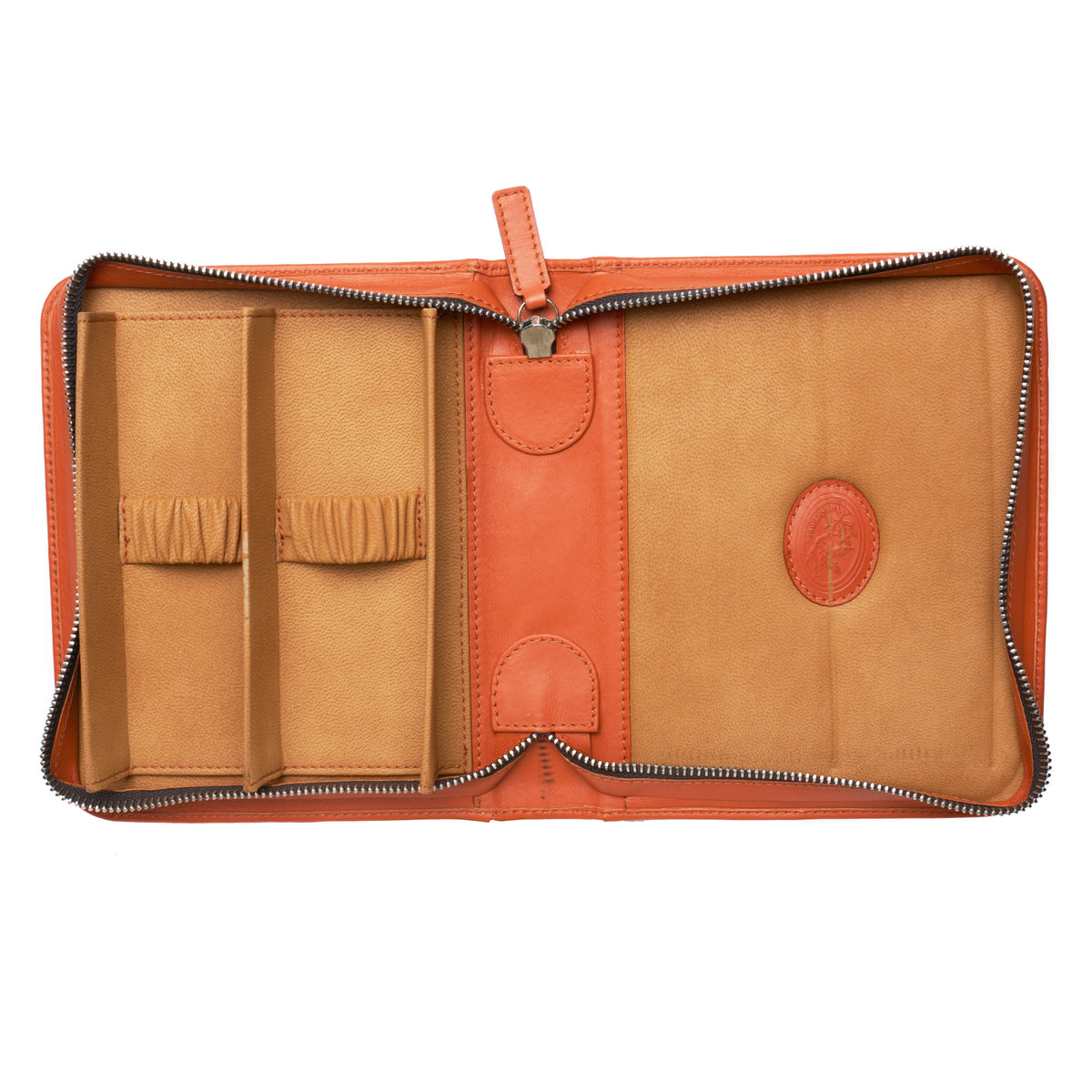 UNDERWOOD Handmade Tan Calf Leather Watch Travel Case