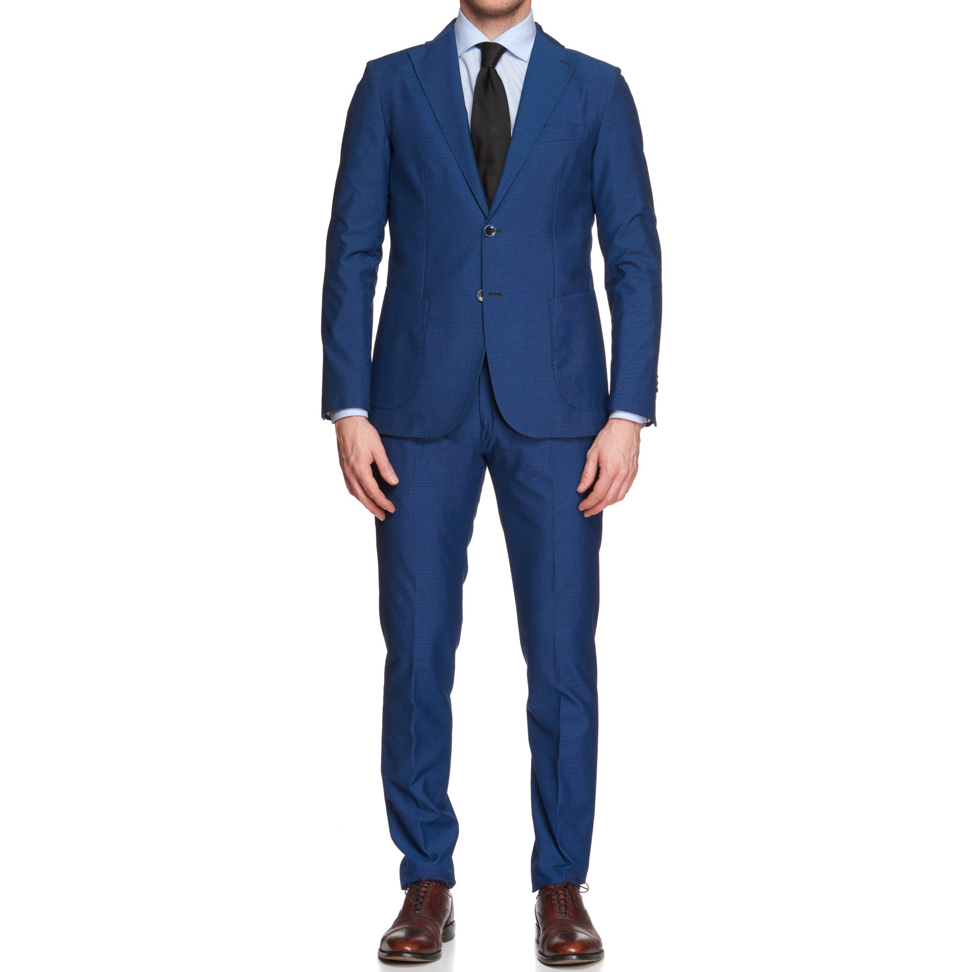 VINCENZO PALUMBO Napoli Blue Birdseye Wool Suit NEW