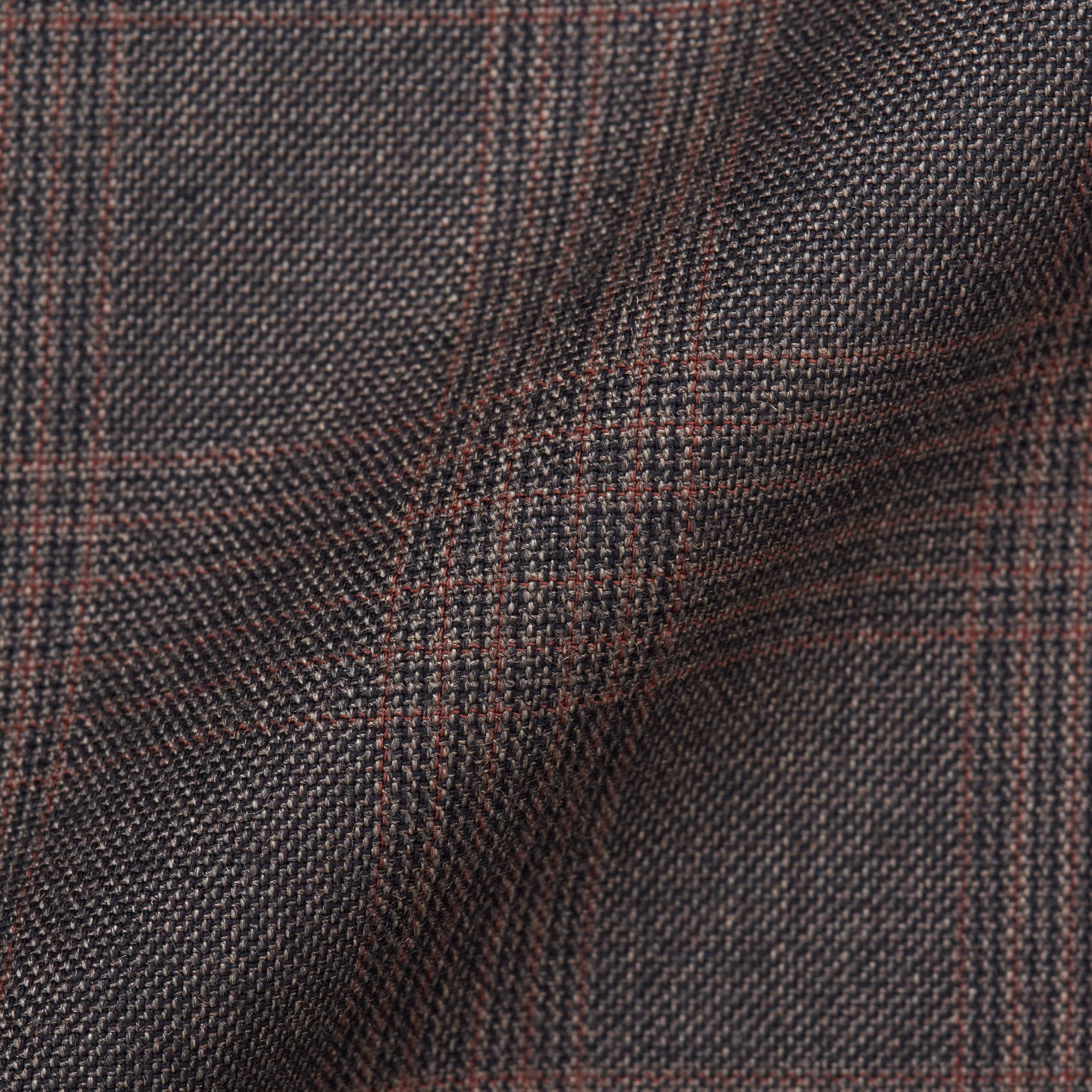 VINCENZO PALUMBO Napoli Brown Plaid Wool Unlined Suit NEW VINCENZO PALUMBO