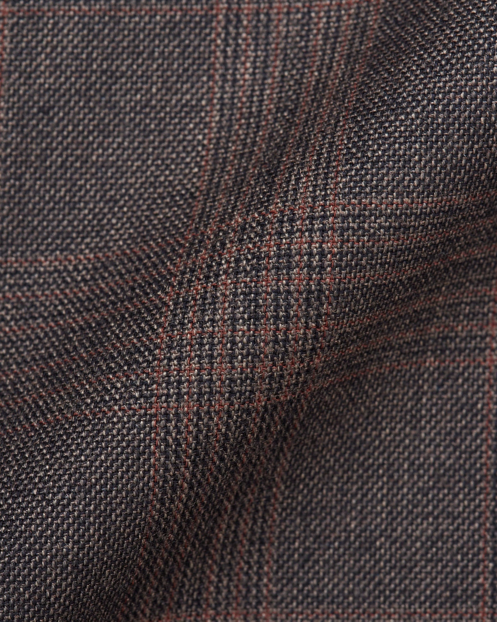 VINCENZO PALUMBO Napoli Brown Plaid Wool Unlined Suit NEW VINCENZO PALUMBO