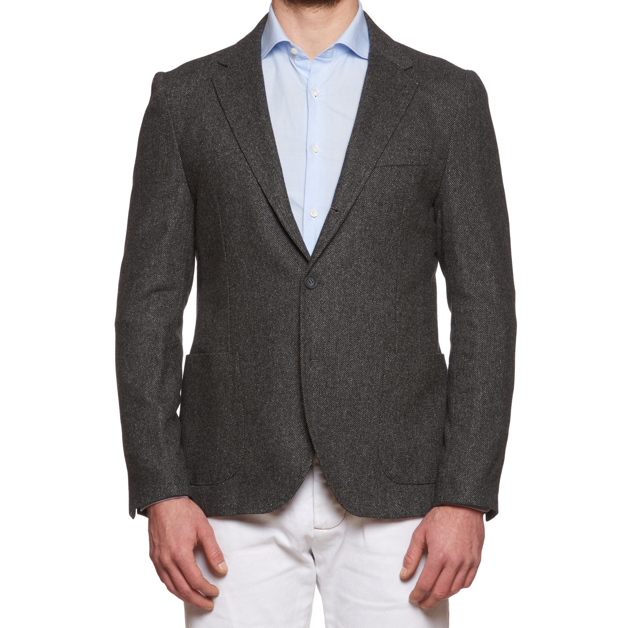 VINCENZO PALUMBO Napoli "Alfred" Dark Gray Wool Jacket EU 54 NEW US 42 Slim Fit