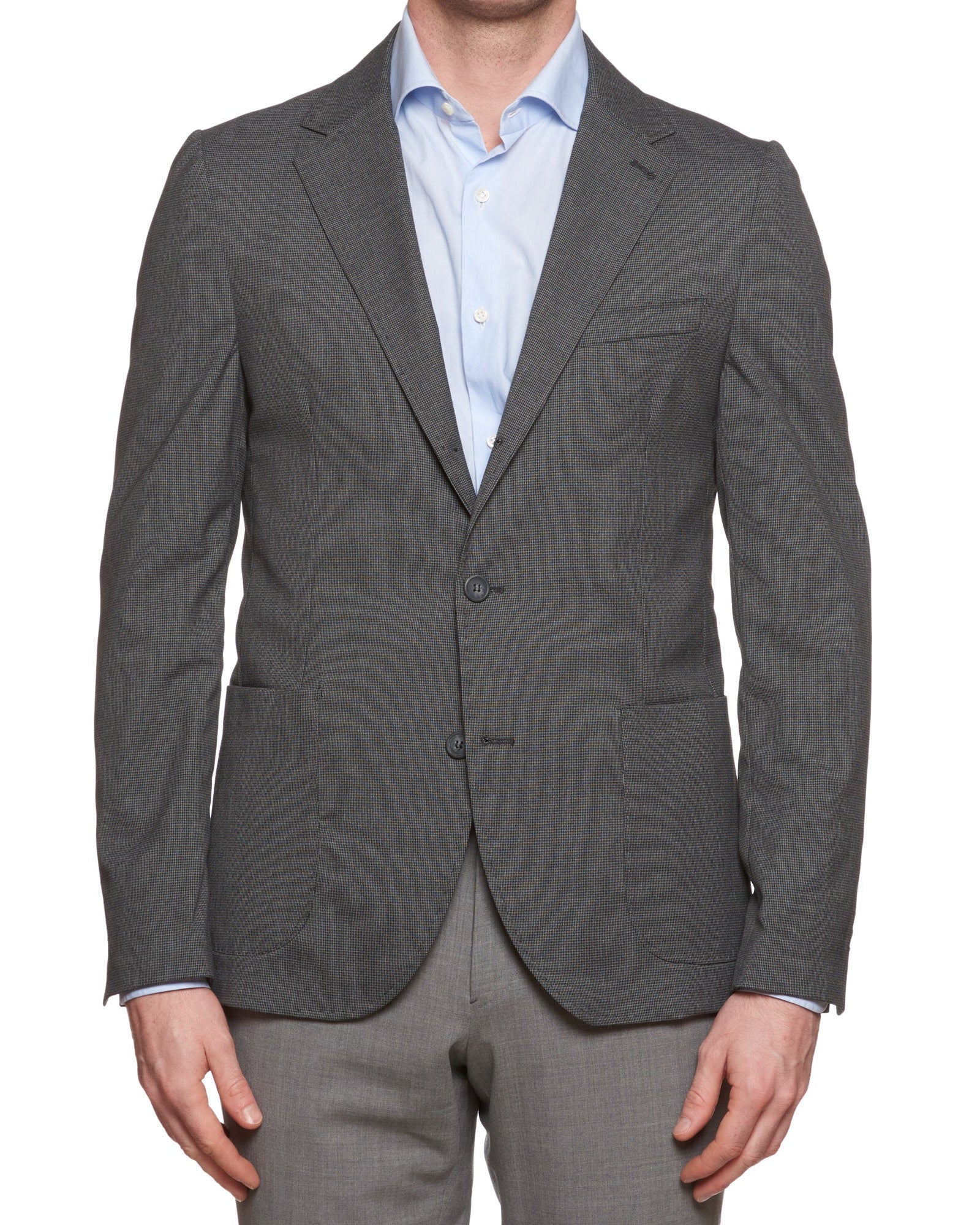 VINCENZO PALUMBO Napoli "Alfred" Gray Patterned Wool Sport Coat Jacket NEW Slim VINCENZO PALUMBO