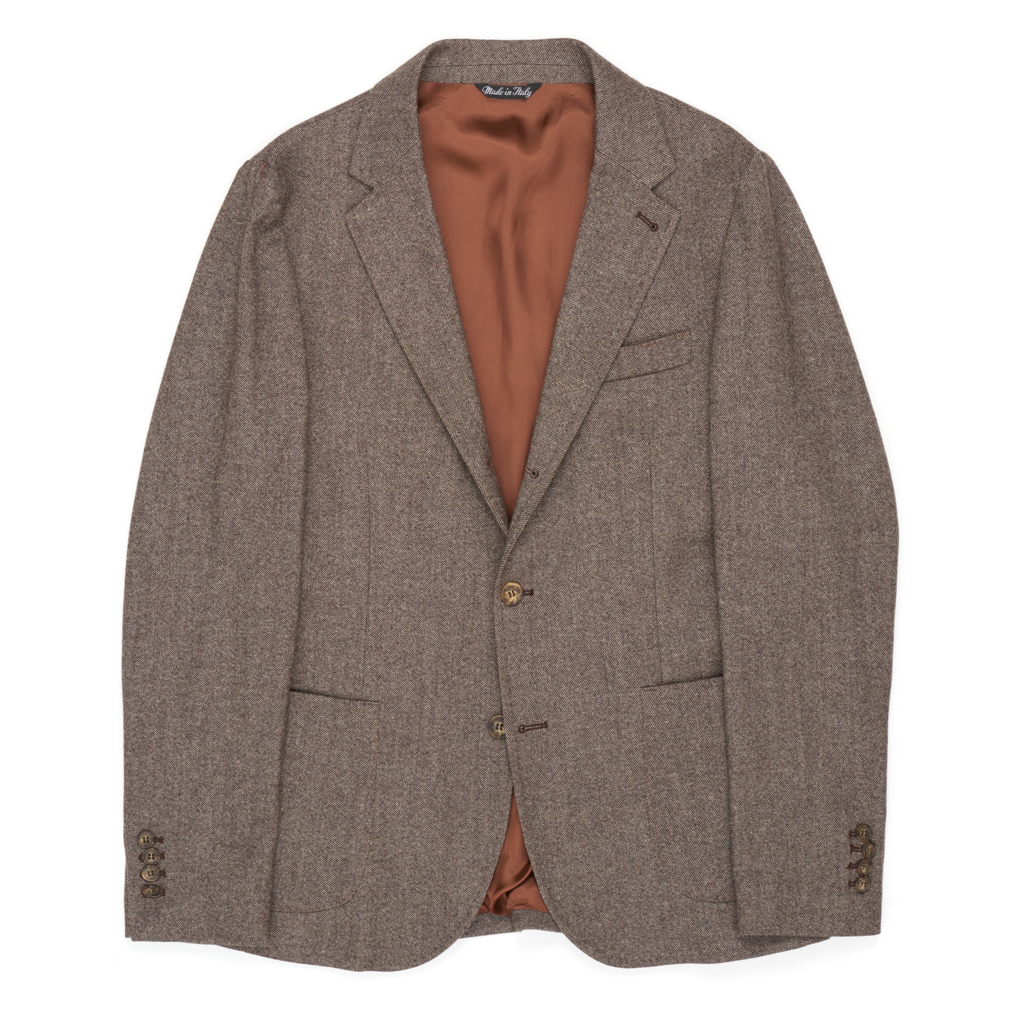 VINCENZO PALUMBO Napoli "Alfred" Brownish Gray Wool Jacket EU 48 NEW US 36 Slim VINCENZO PALUMBO