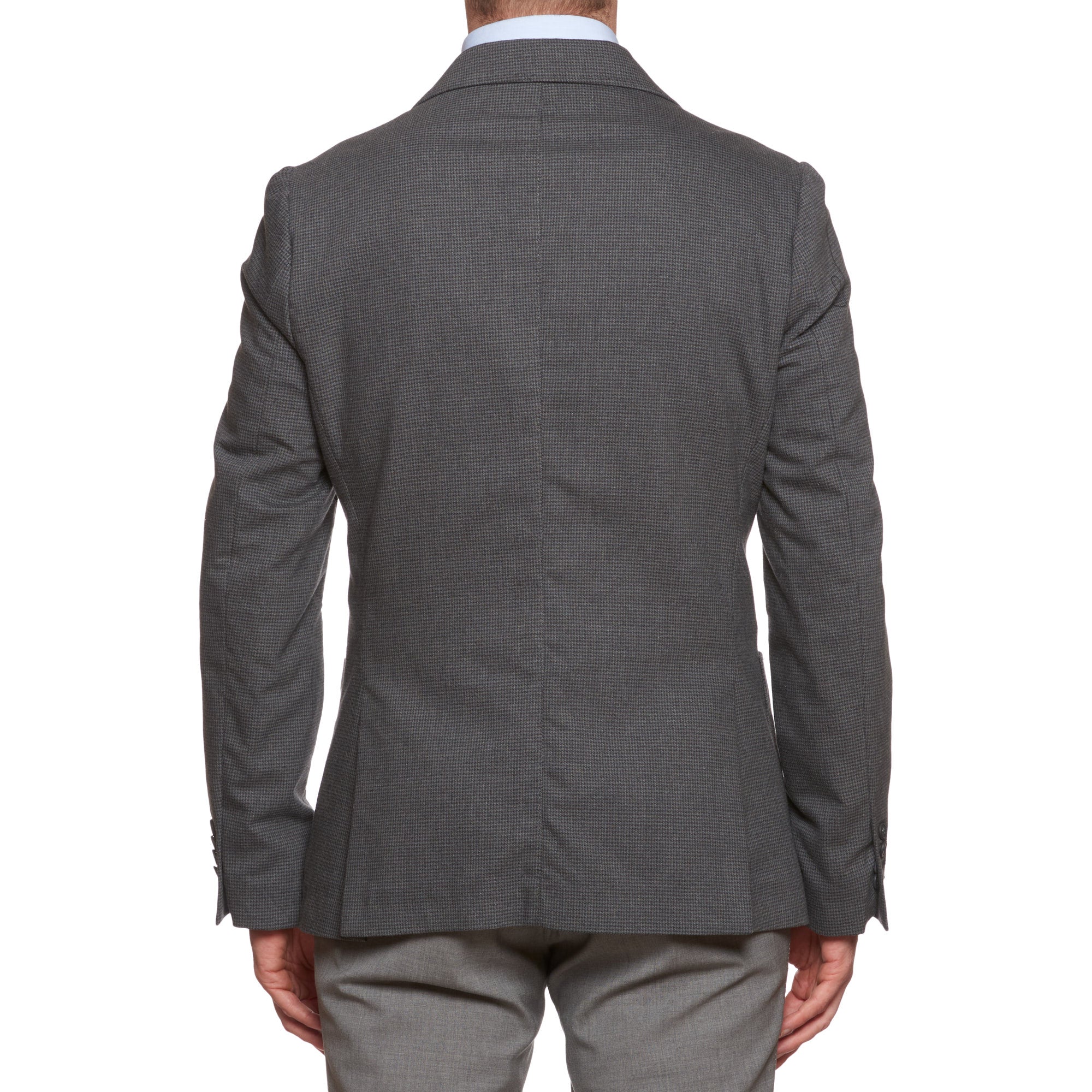 VINCENZO PALUMBO "Alfred" Gray Houndstooth Wool Jacket EU 52 NEW US 40 Slim Fit VINCENZO PALUMBO