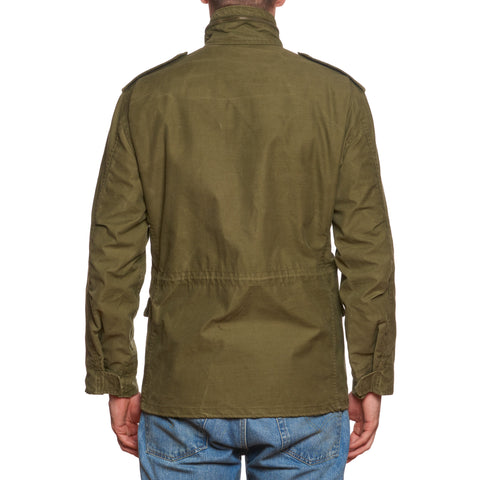 Vintage ALPHA INDUSTRIES M-65 Olive Cotton Military Field Jacket Size M