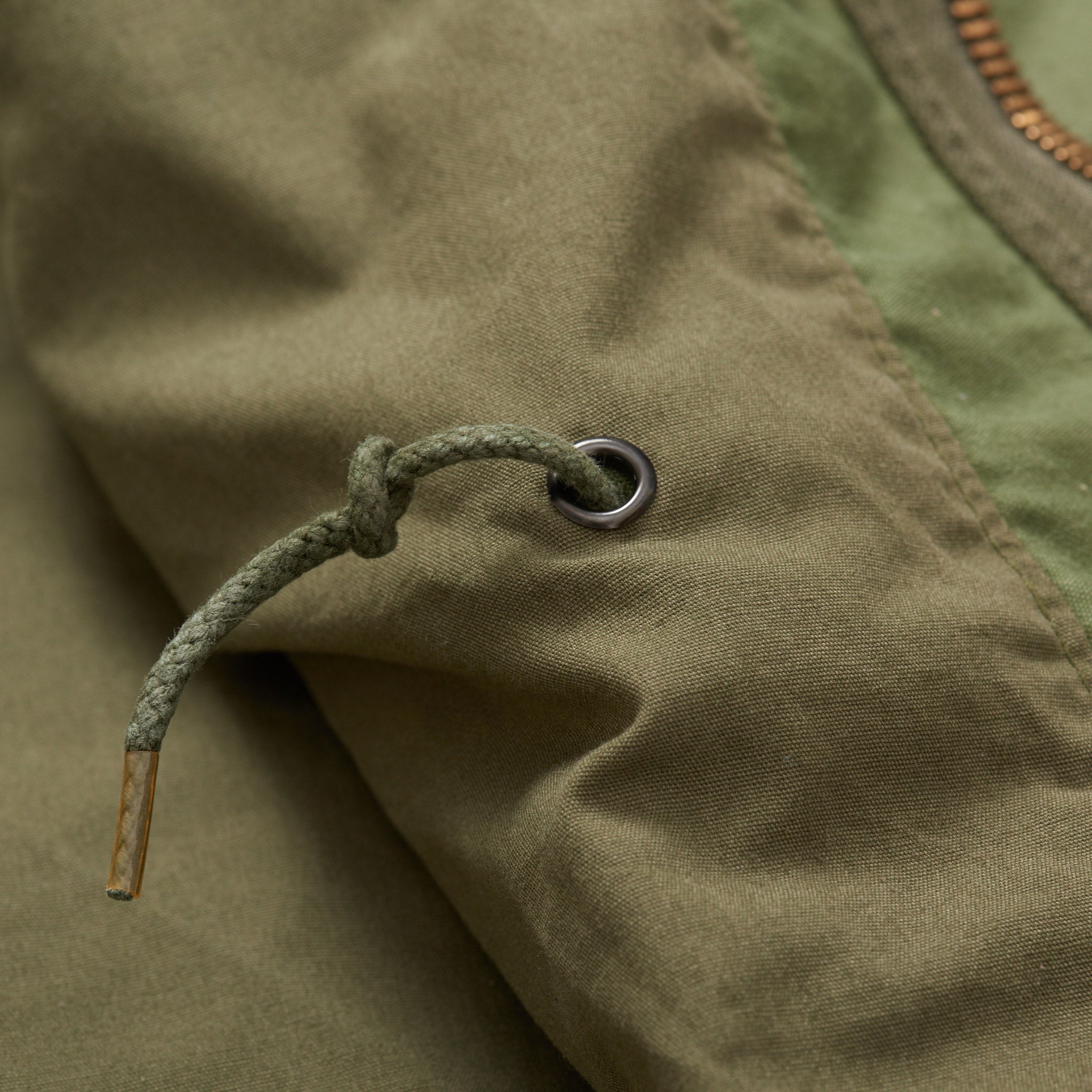 Vintage 1970's M-65 Olive Cotton Military Field Jacket Size L 1970's ALPHA INDUSTRIES