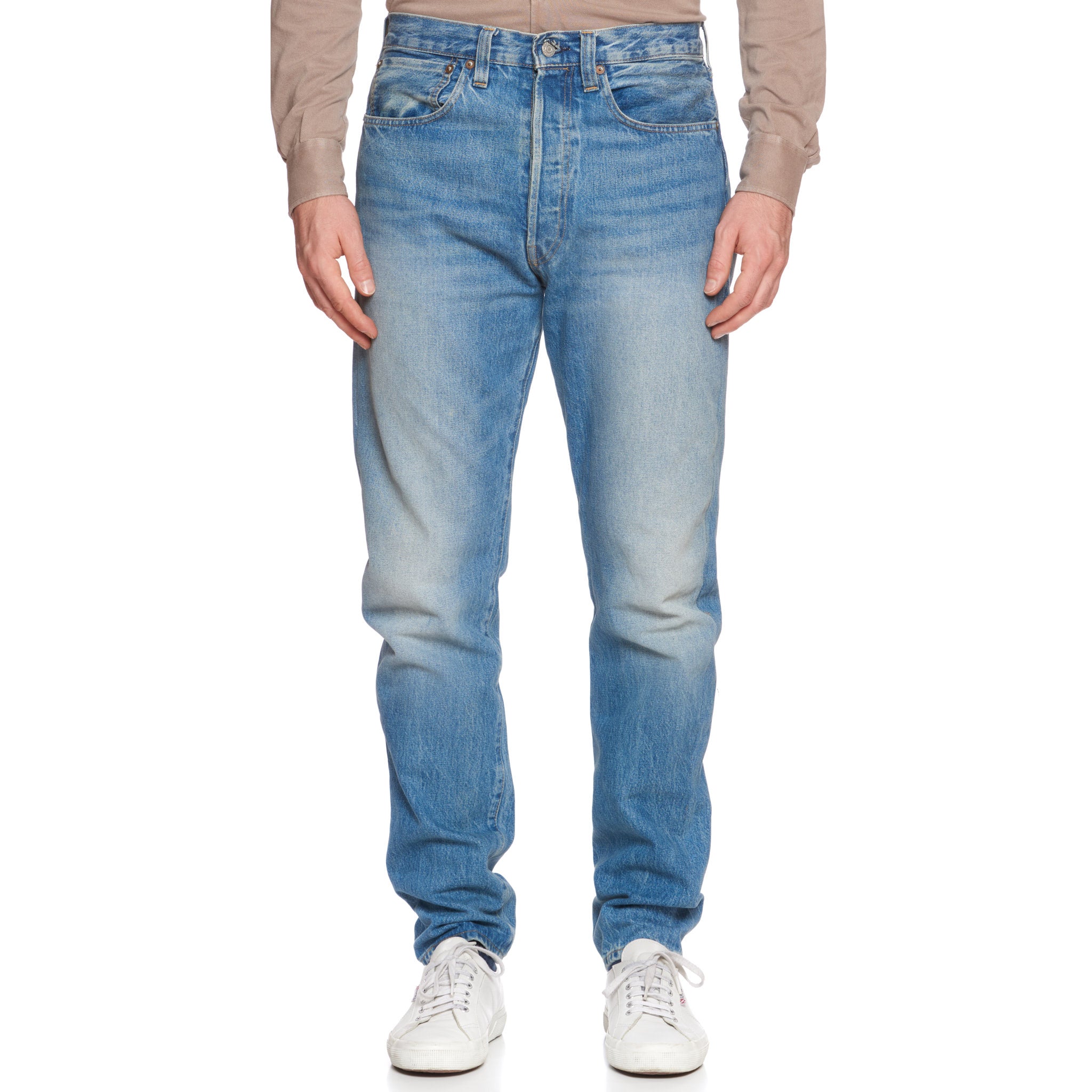 Vintage LEVI'S 501XX Blue Denim Slim Straight Fit Jeans Pants W34 L32