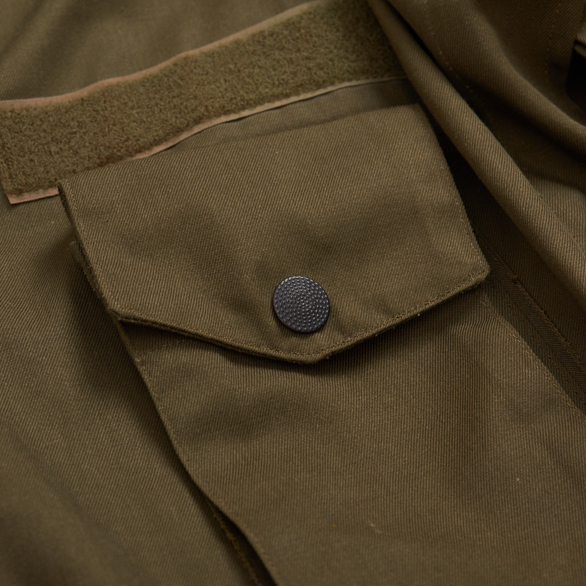 Vintage M.C.M Italian Army Rome 80s Green Cotton Military Field Jacket EU 50 M