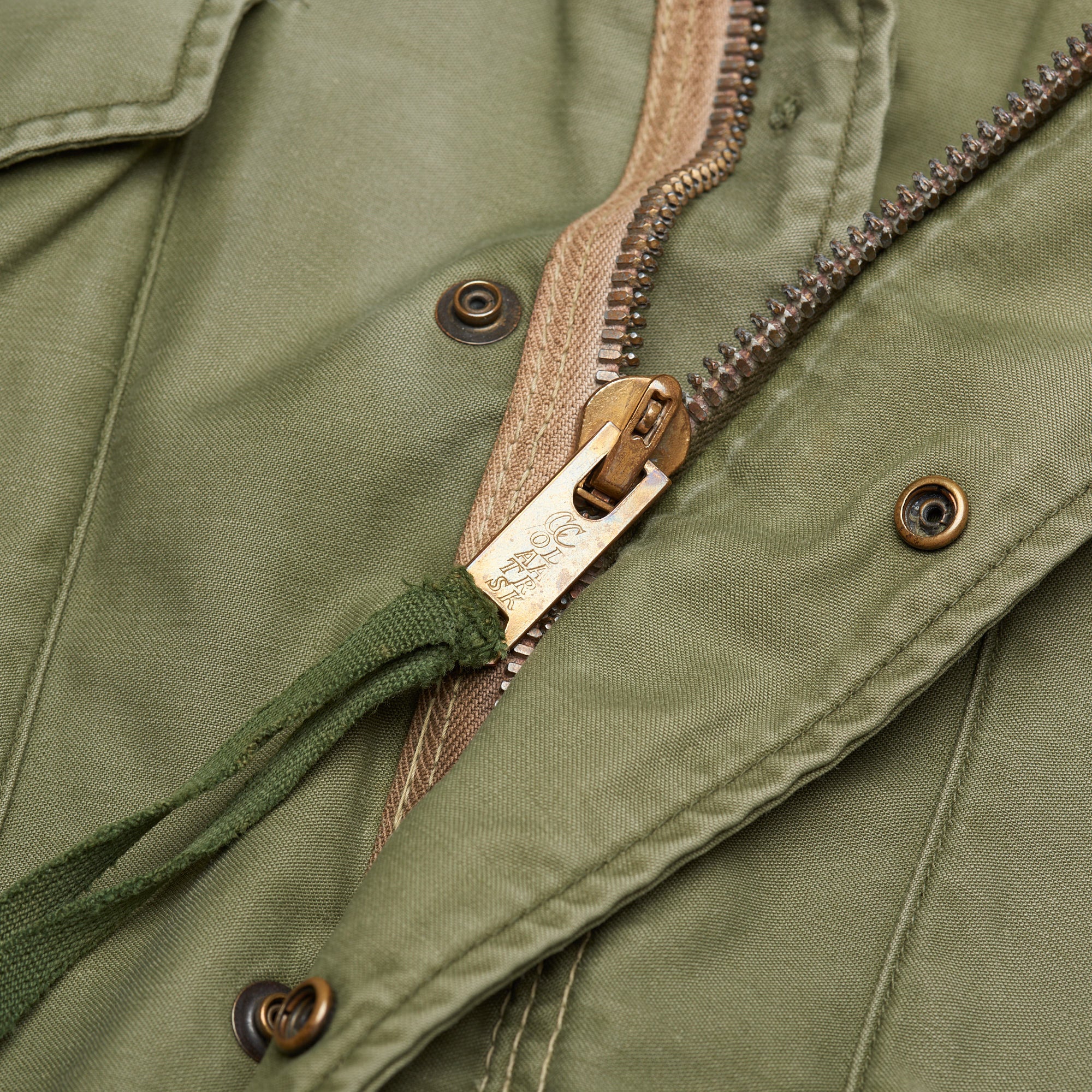 Vintage USMC Stencil M65 Olive Military Field Jacket Coat Size M Vietnam Era