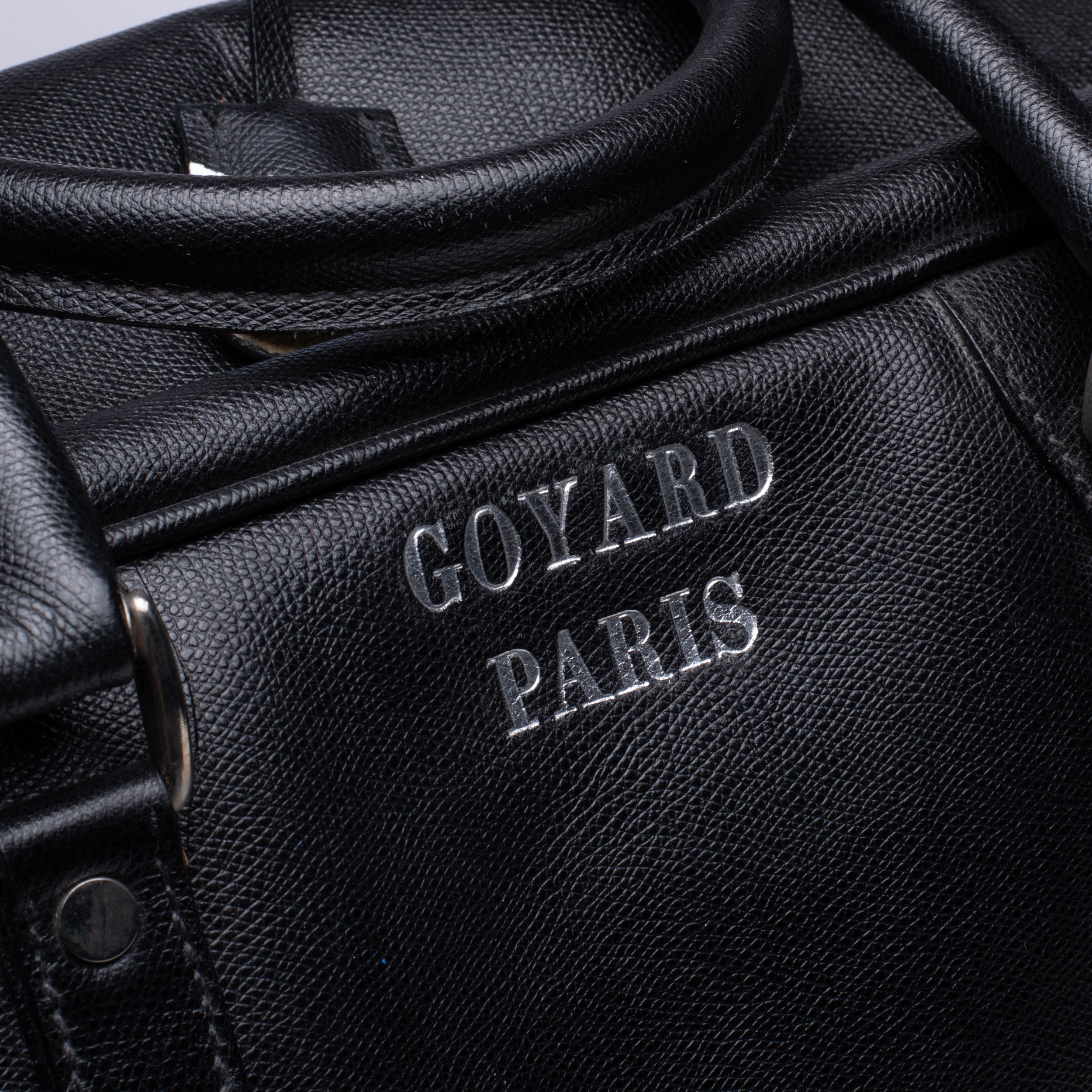 Ultra Rare GOYARD Paris Handmade Black Leather Carry-On Travel Cabin B –  SARTORIALE